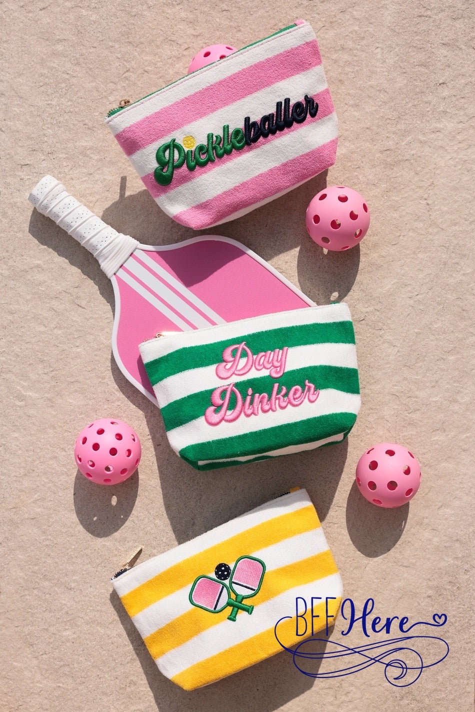 Match Ready: The Pickleball Paddles Zip Pouch - BFF Here