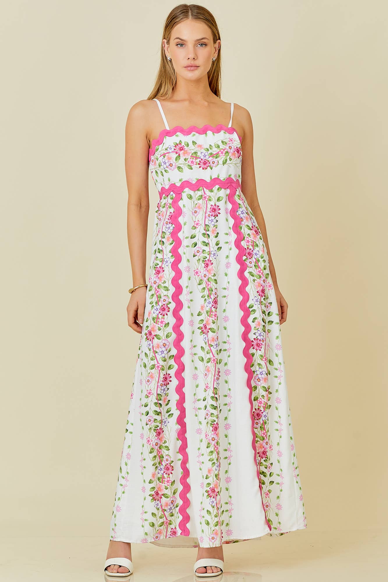 PREORDER: Springtime Floral Elegance Maxi Dress (Ships End of June) - BFF Here