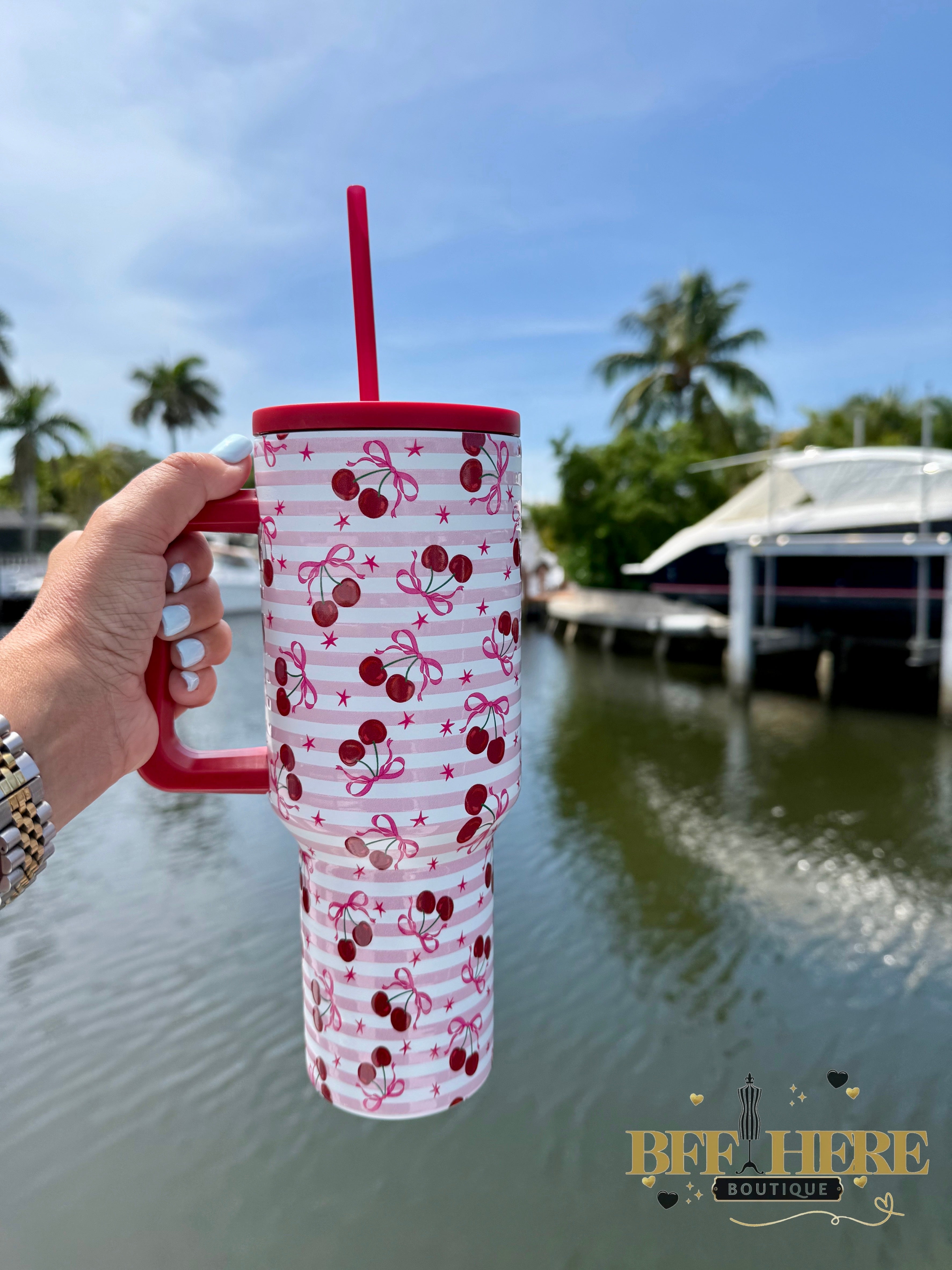 Cherry Bomb Tumbler by Jess Lea - BFF Here