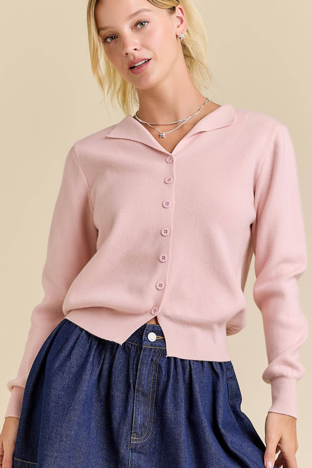 Buttoned & Unbothered Cardigan by Main Strip - BFF Here