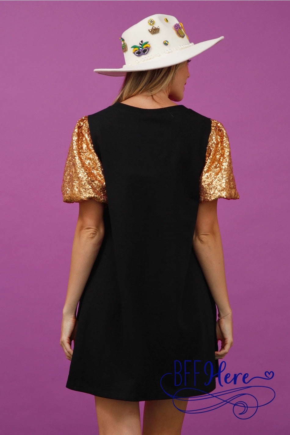 Glittering Masquerade: Sequin Mardi Gras Mask Dress BFF Here Glittering Masquerade: Sequin Mardi Gras Mask Dress BFF Here