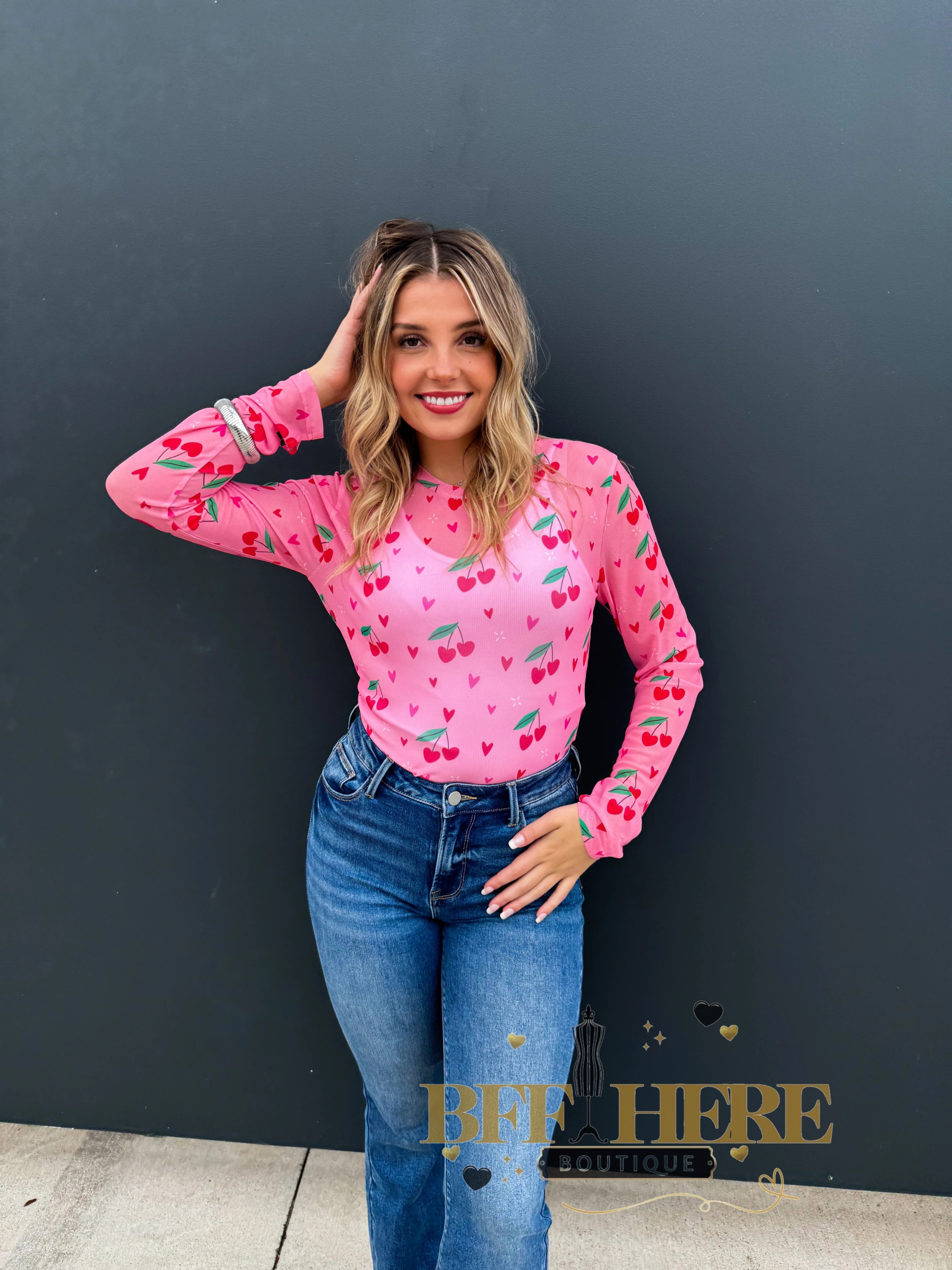 Valentine’s Dress It Up Mesh Tops by Blakeley - BFF Here