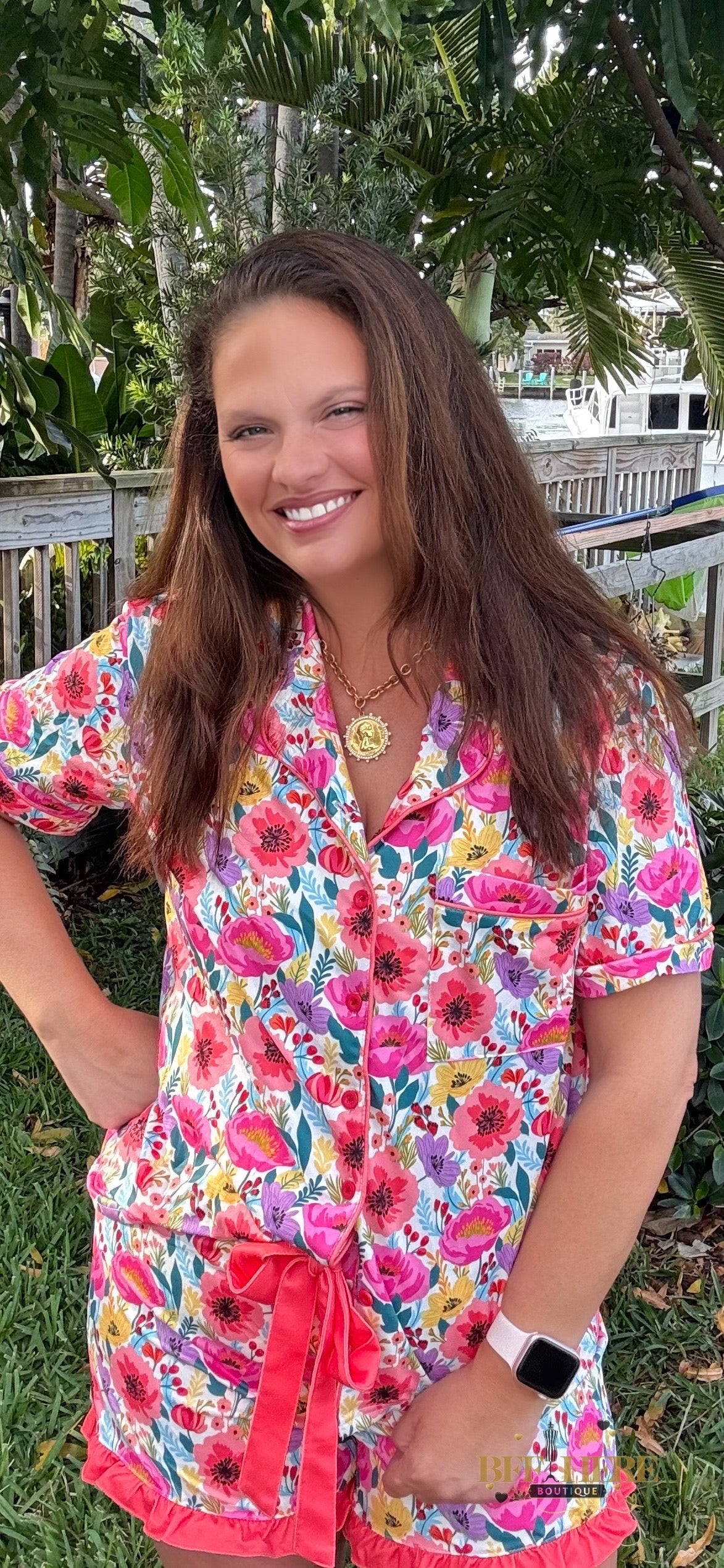 Fields of Floral Ruffle Pajama Set by Jess Lea - BFF Here