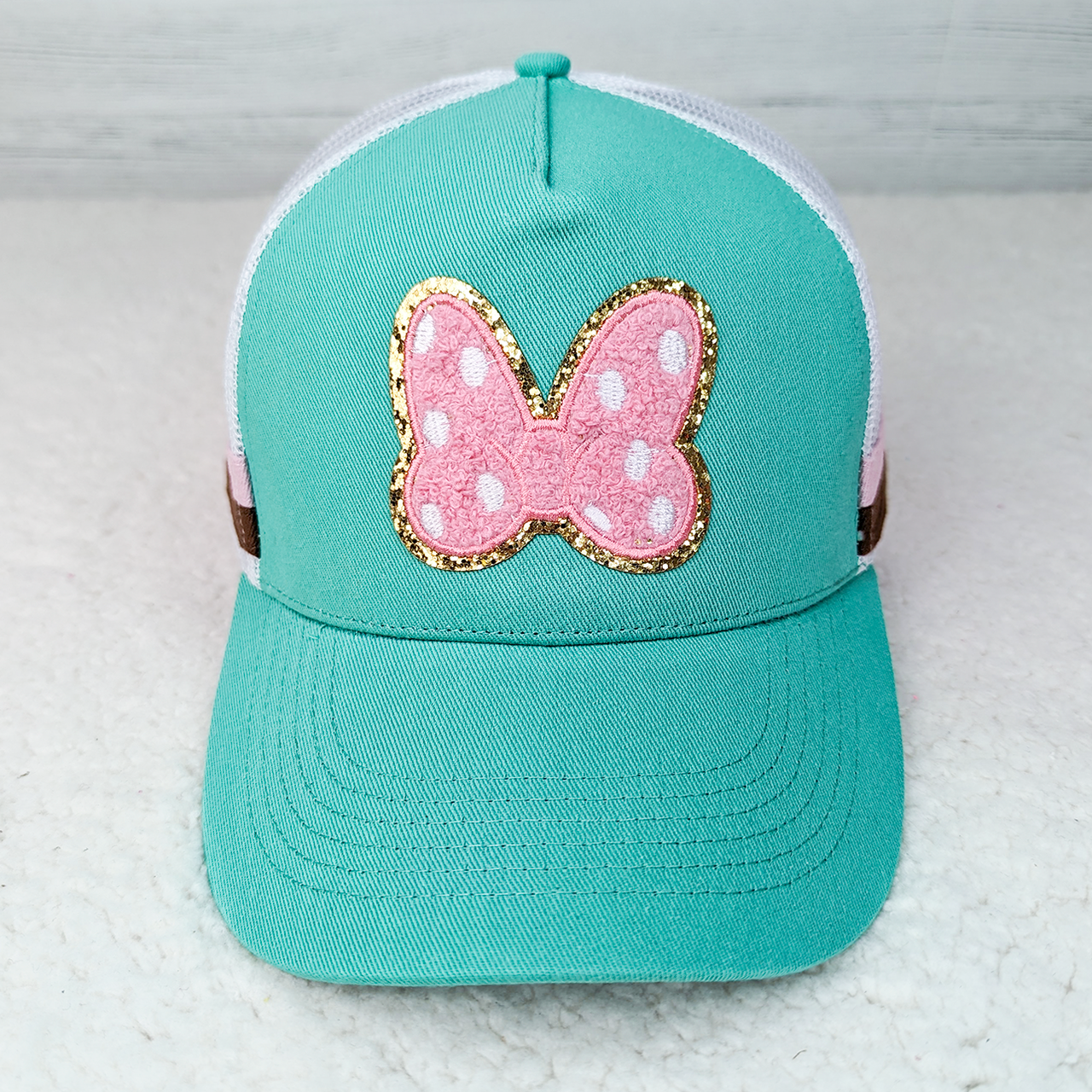 Bow-tiful Charm Turquoise & Pink Trucker Hat - BFF Here