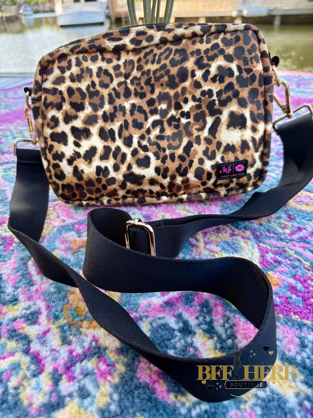 Lady Leopard Uptown by Makeup Junkie Bags - BFF Here