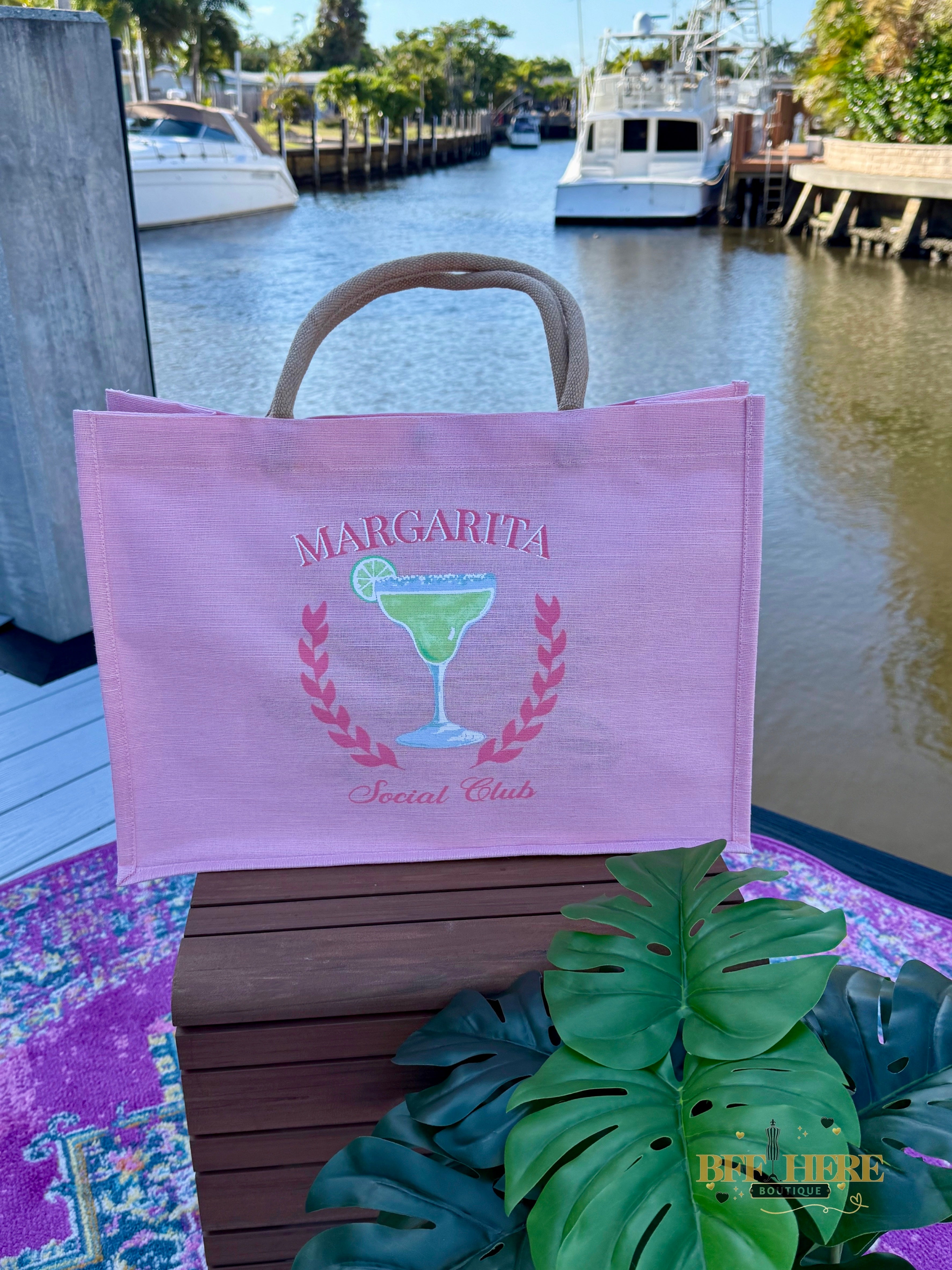 Margarita Social Club Juco Tote by Royal Standard - BFF Here