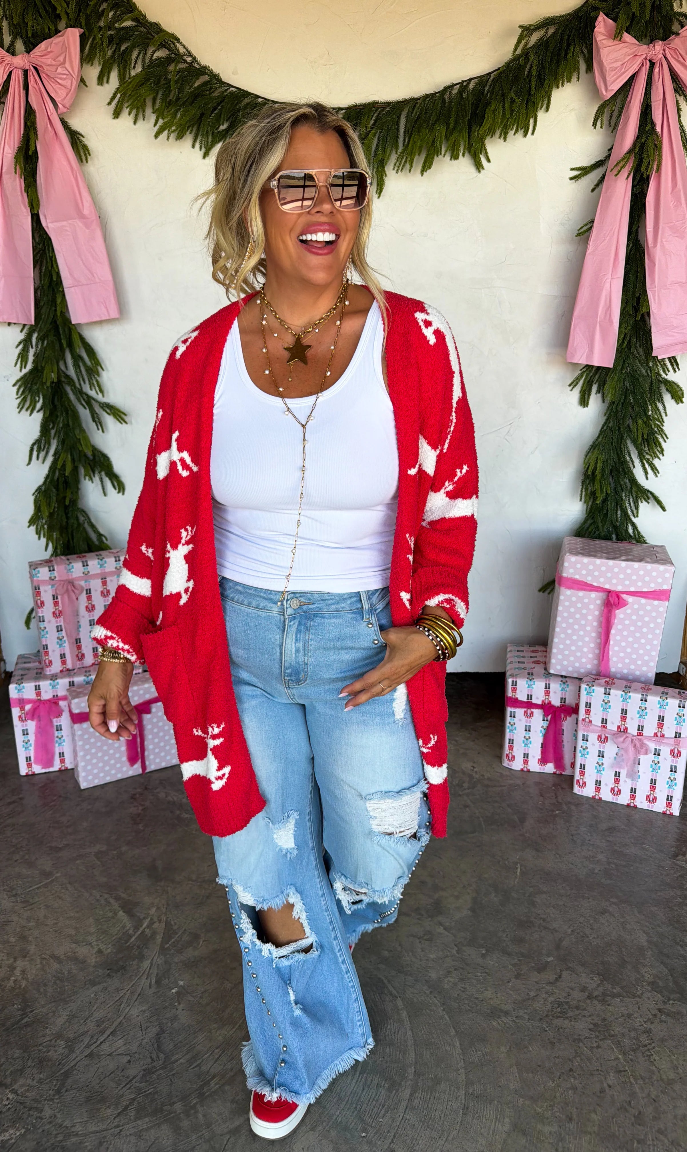 PREORDER: Cozy Christmas Cloud Cardigan by BLAKELEY (ETA: October)