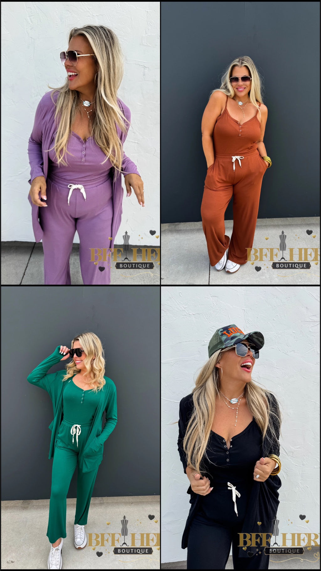 Soft Landing Romper & Cardigan Set by Blakeley - BFF Here