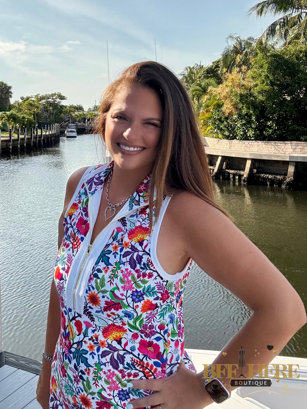 Everyday Zipper Dress / Fiesta Time White by Jess Lea - BFF Here