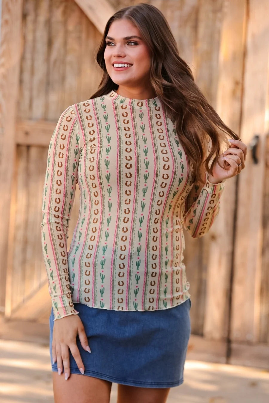 PREORDER: Kate Mesh Top / Western Charm by Jess Lea (ETA: January)