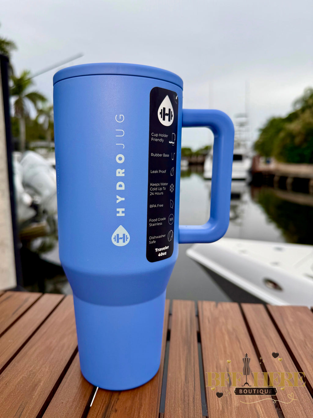 HydroJug Traveler - 40oz / Light Blue - BFF Here