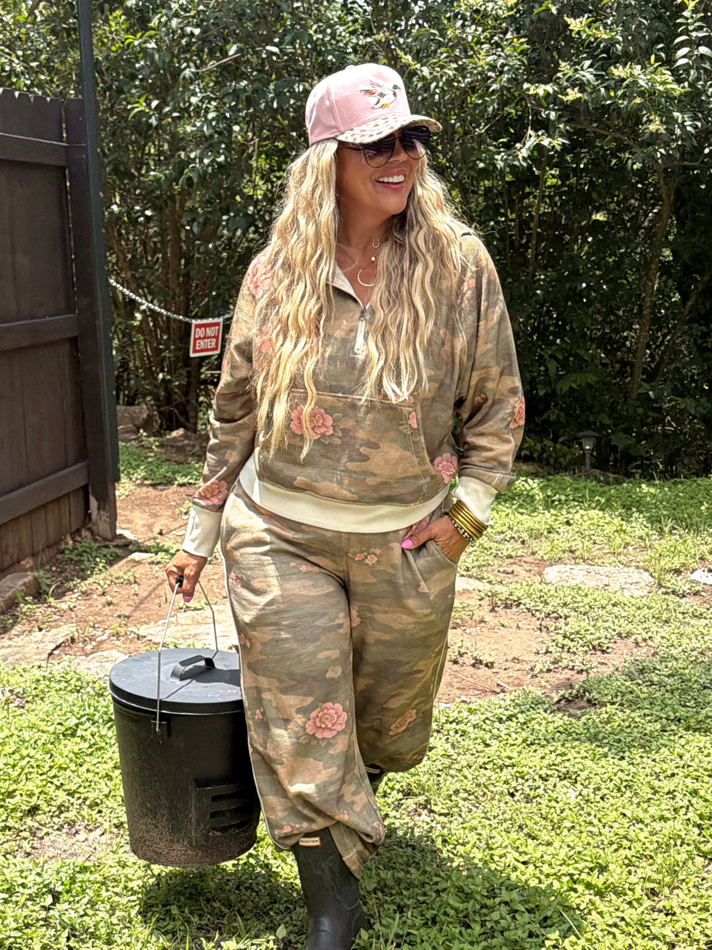 PREORDER: Camo & Butterflies Easy Does It Pullover by Blakeley (ETA: August)
