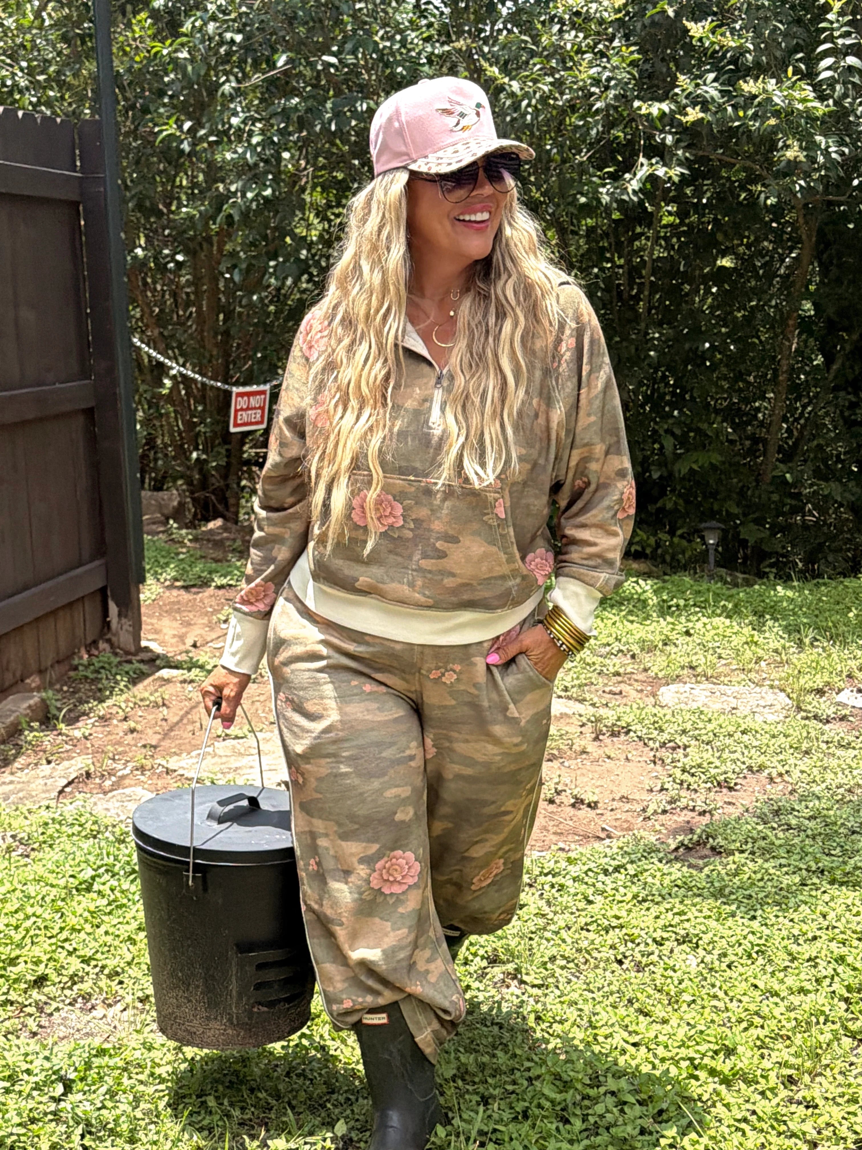 PREORDER: Camo & Butterflies Easy Does It Pullover by Blakeley (ETA: August)