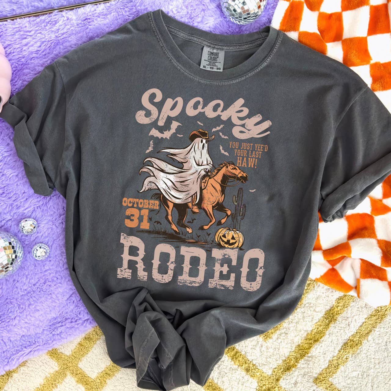 Spooky Rodeo Ghost Cowboy Tee - BFF Here