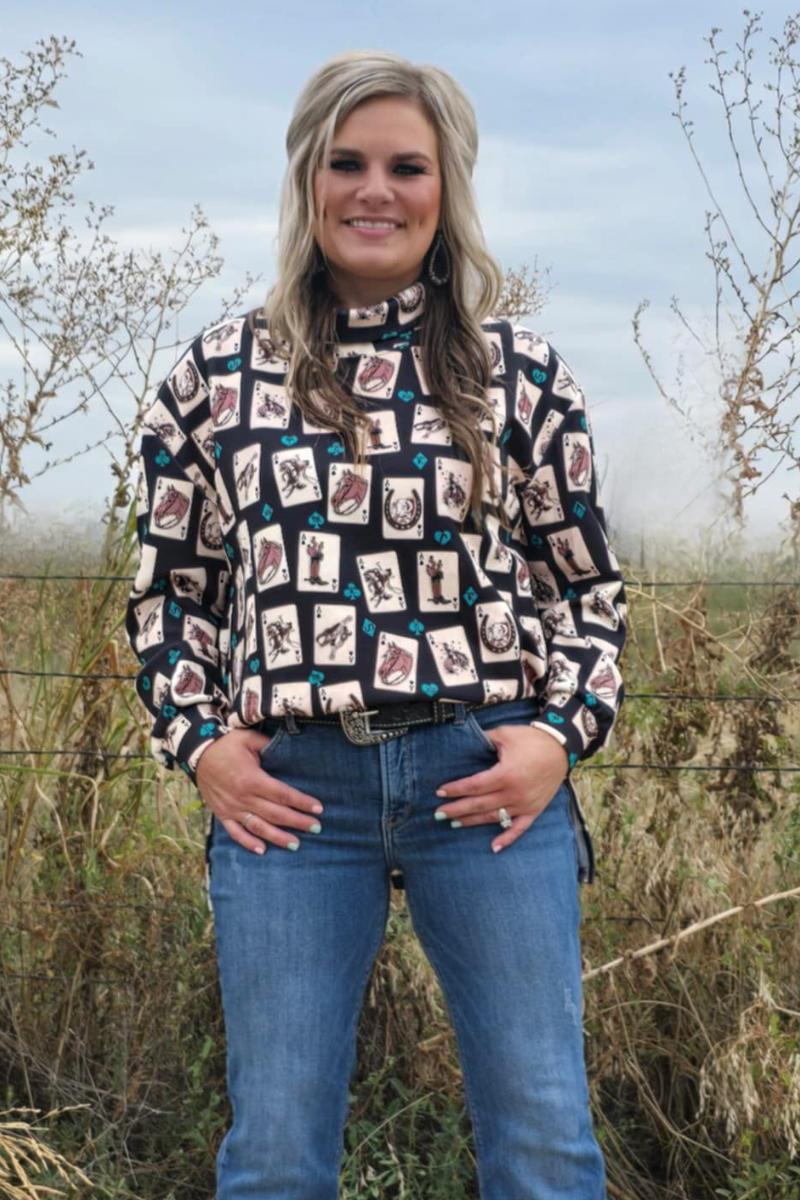 Luck Of The Brand Mock Neck by Sterling Kreek - BFF Here