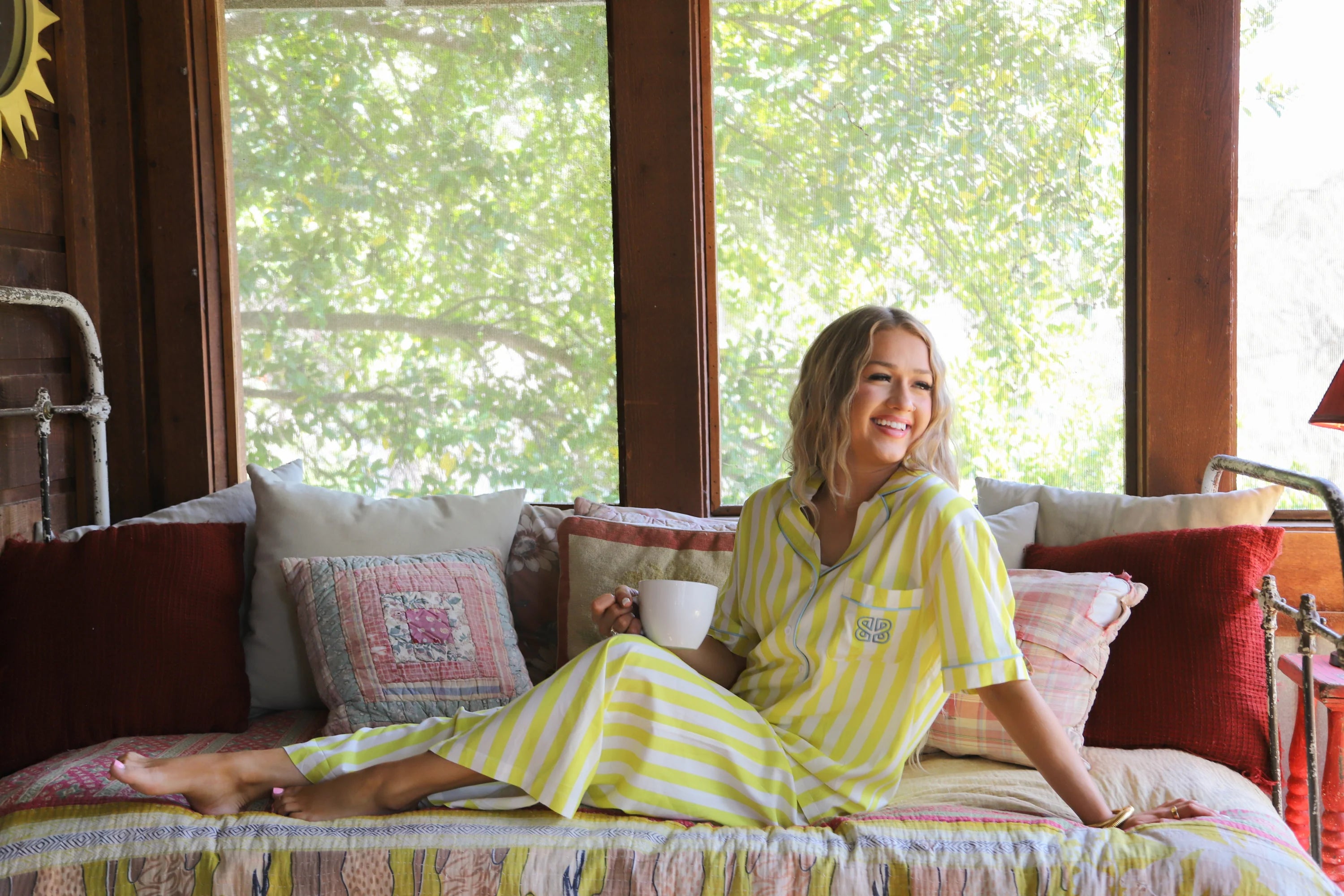 PREORDER: Sunrise & Coffee Luxe PJ Set by Blakeley (ETA: June) - BFF Here