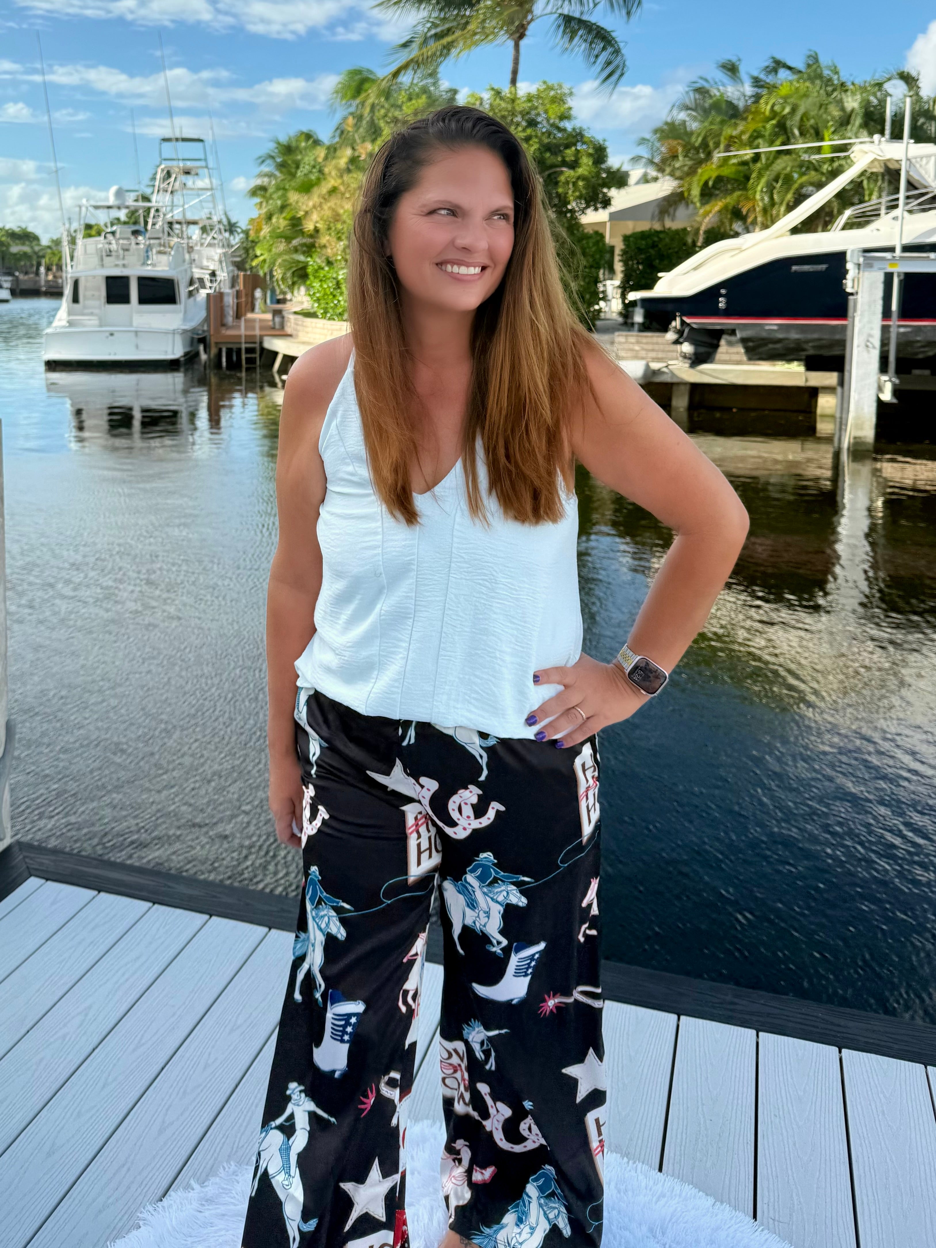 Howdy Cowboy Wide Leg Pants by Jade by Jane - BFF Here