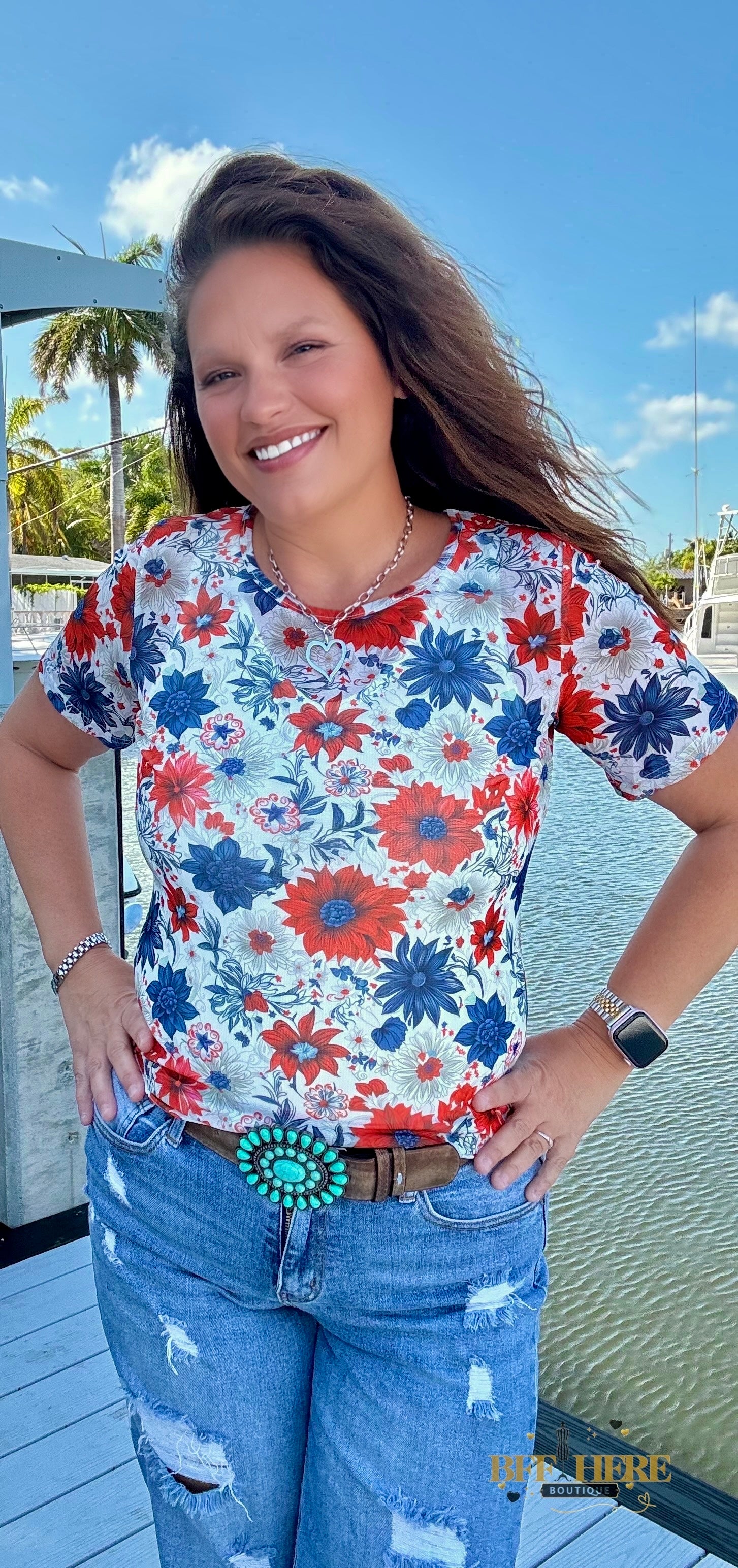 Let Your Dreams Blossom Mesh Top by Sterling Kreek - BFF Here