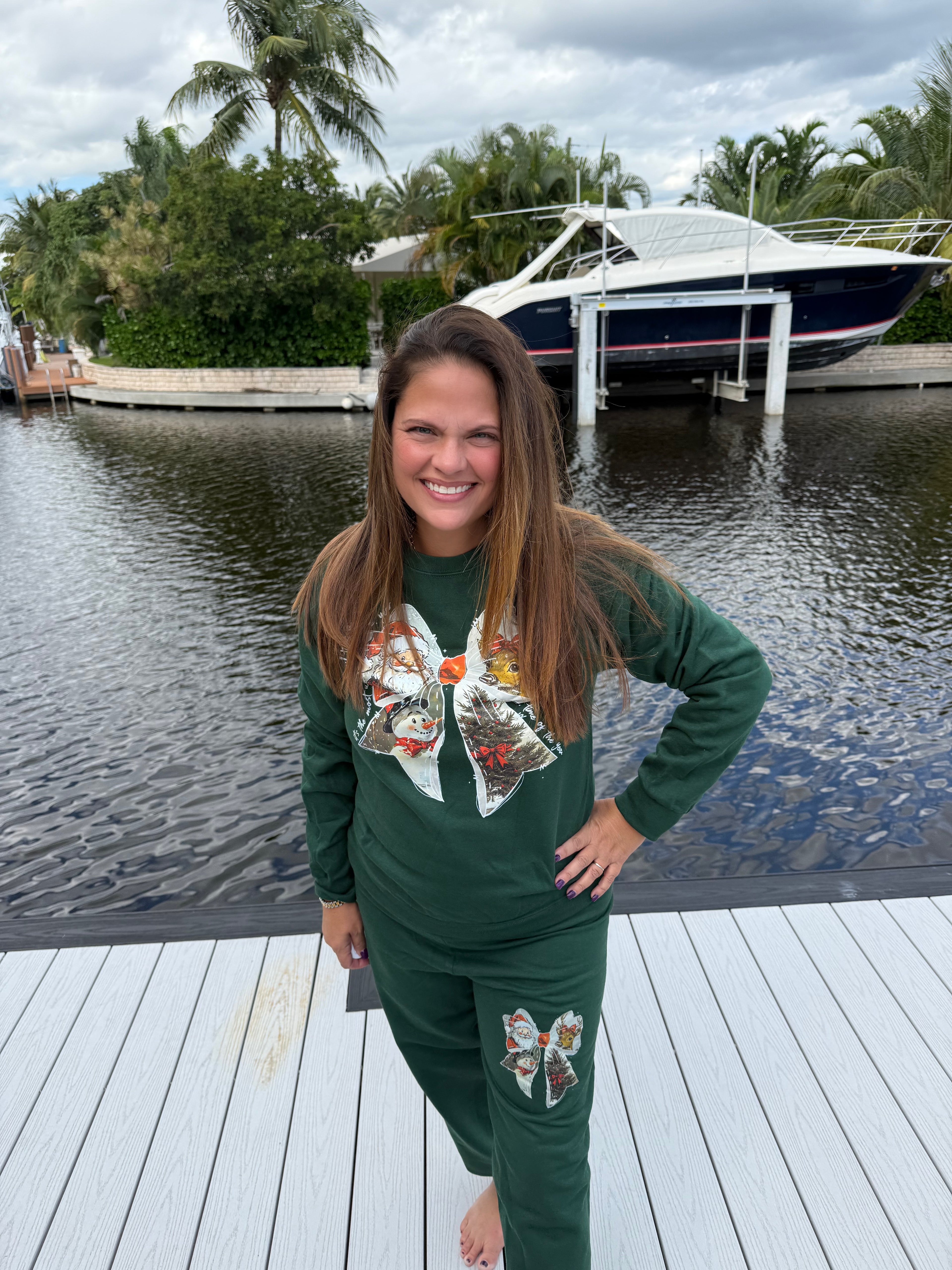 Frosty Bow Sweatshirt or Sweatpants - BFF Here