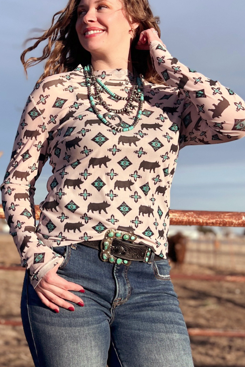 Show Me Your Pig Mesh Top by Sterling Kreek - BFF Here