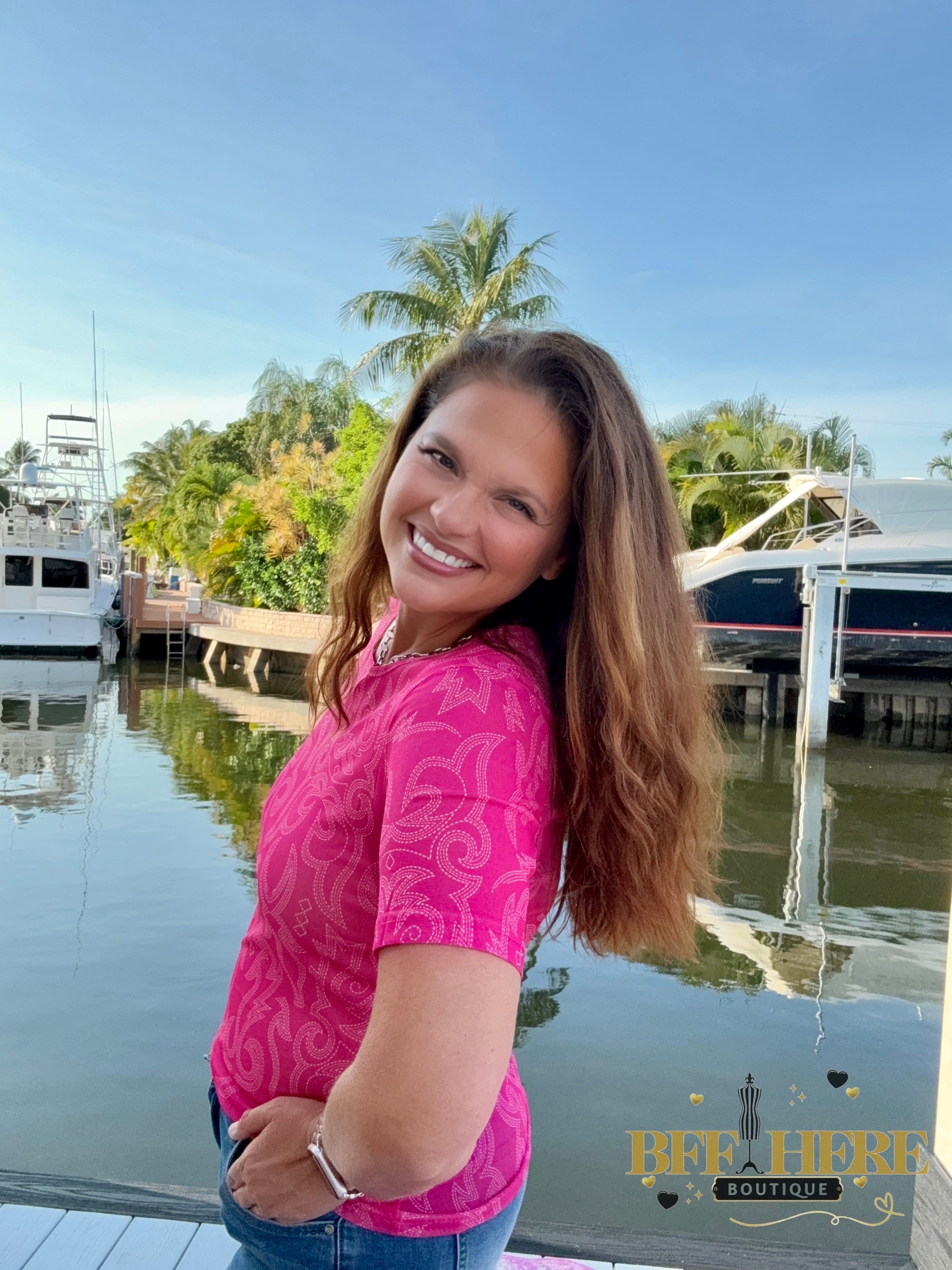 Let’s Go Girls Mesh Top by Sterling Kreek - BFF Here