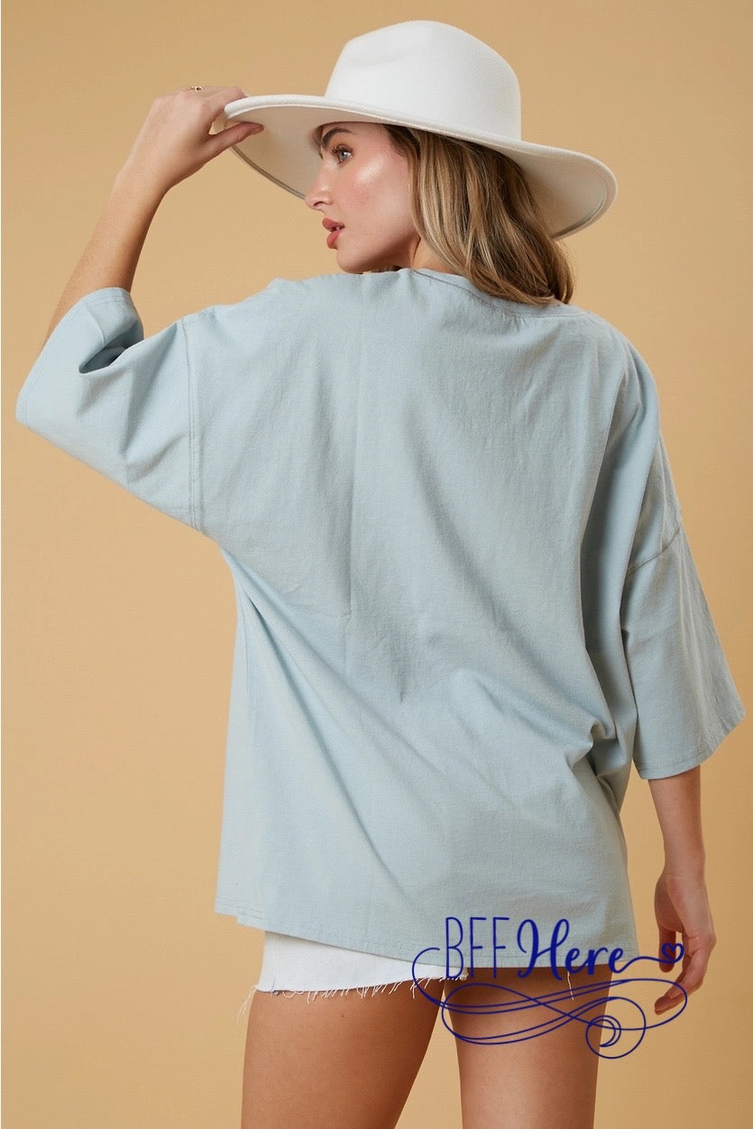 PREORDER: Music City Chic: Nashville Oversized Tee / Choice of Color (Ships Middle of March) - BFF Here