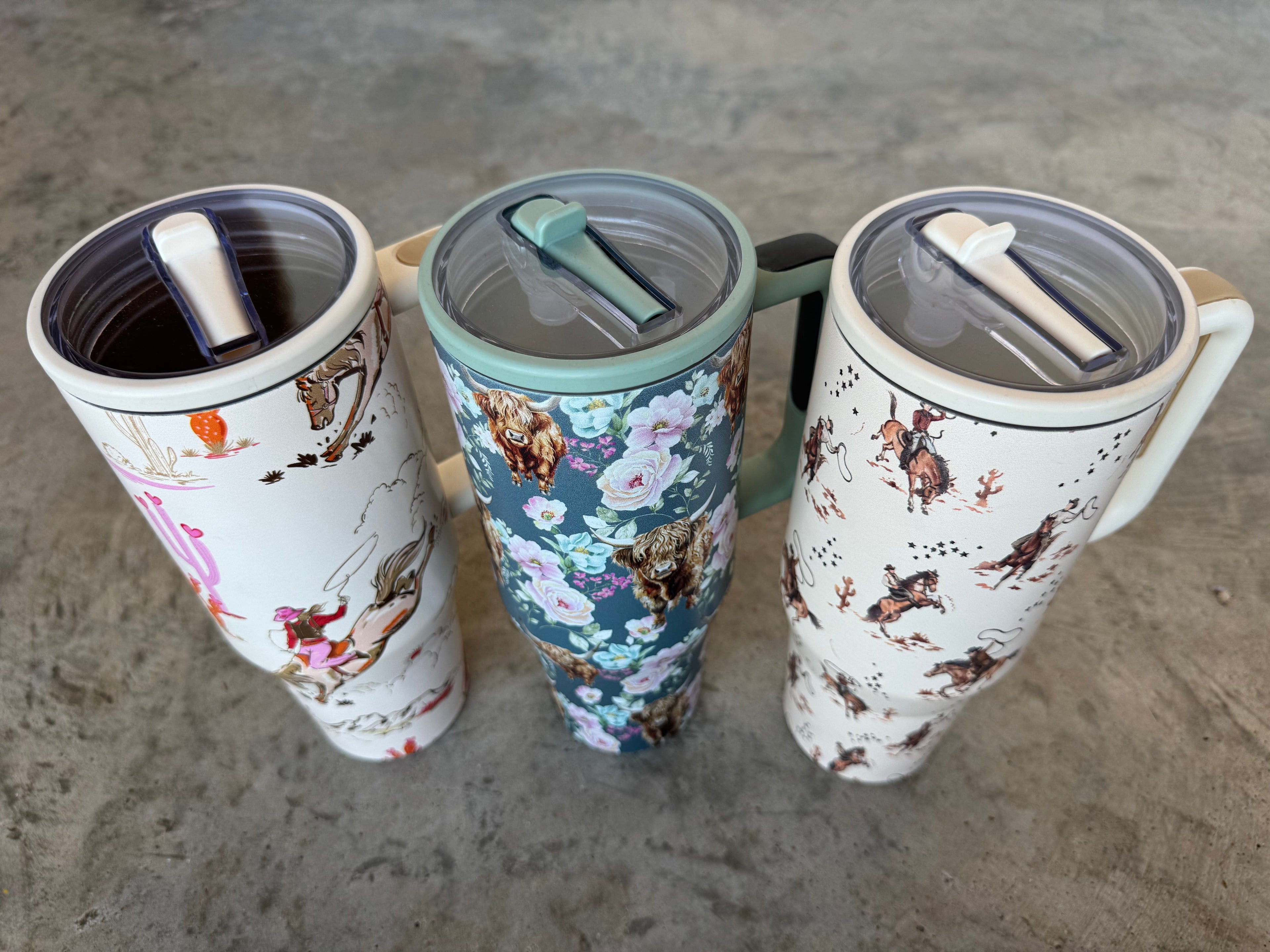 PREORDER: Floral & Western Tumblers by Blakeley (ETA: Beginning of September ) - BFF Here