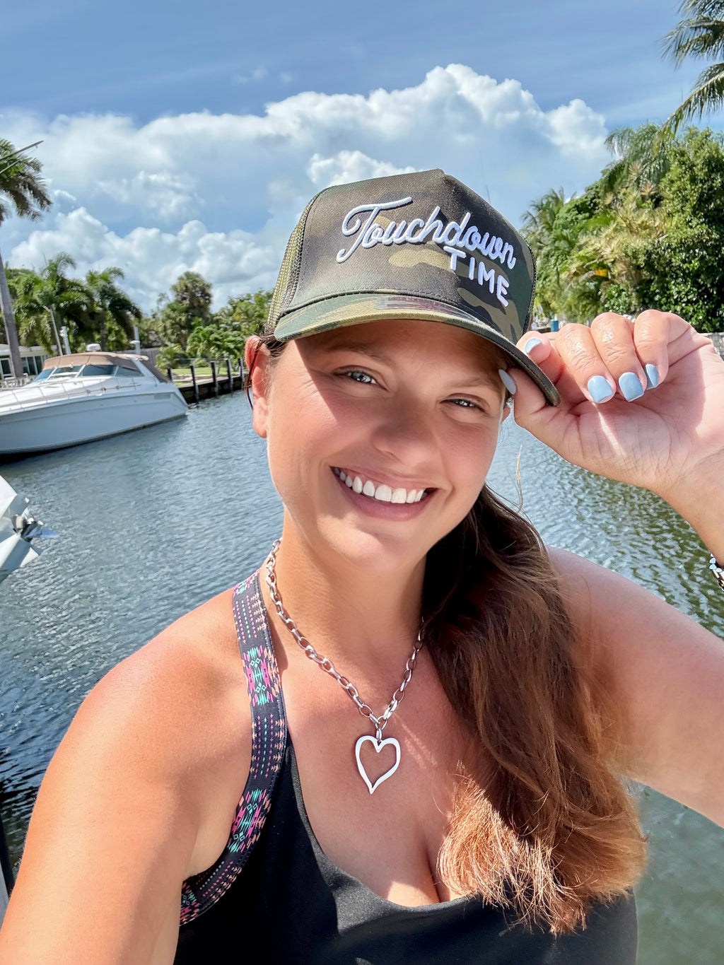 Touchdown Time Trucker Hat - BFF Here