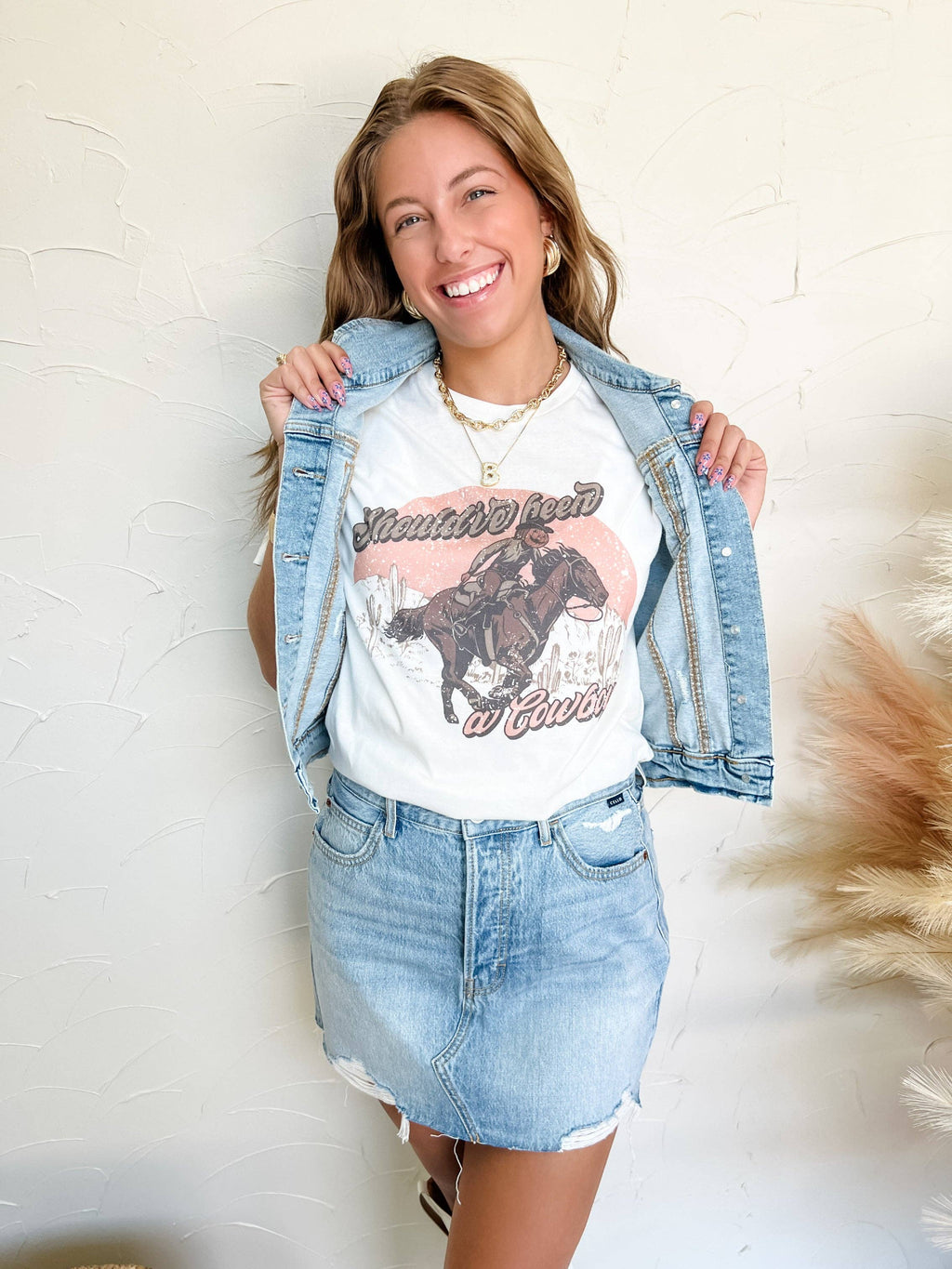 Should've Been A Pumpkin Cowboy Tee - BFF Here