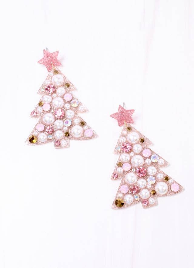 Pink Wonderland Tree Earring PINK - BFF Here