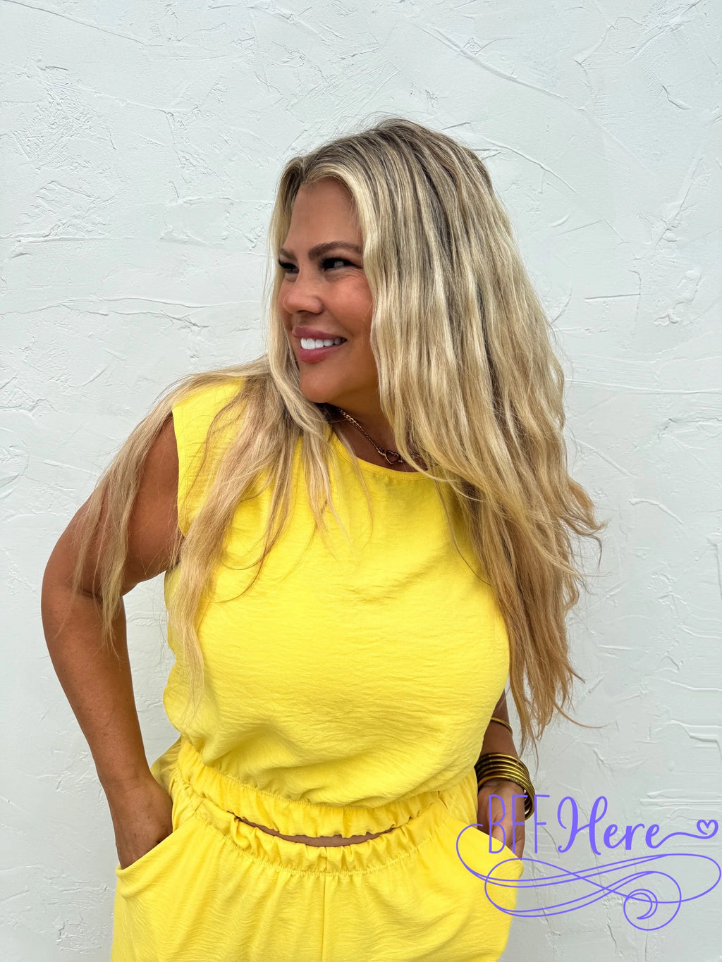 PREORDER: Sunshine Chic: Yellow Pant Set by Blakeley (Ships Middle of May) - BFF Here