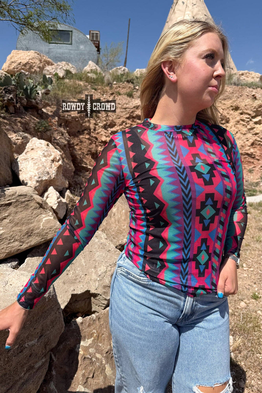 Retro Funk Mesh Top by Rowdy Crowd Clothing - BFF Here