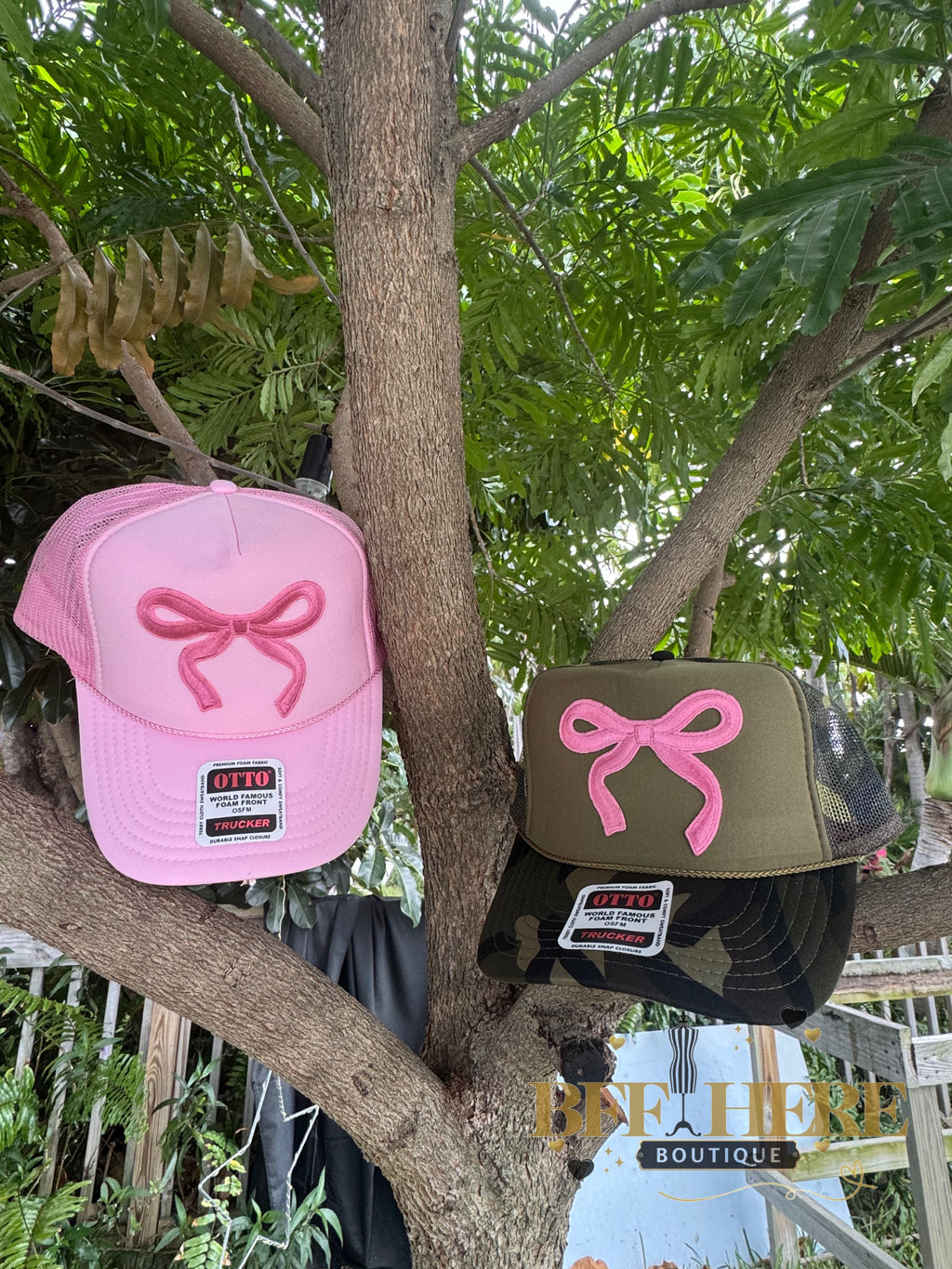 Bow Babe Trucker Hat / Choice of Color - BFF Here