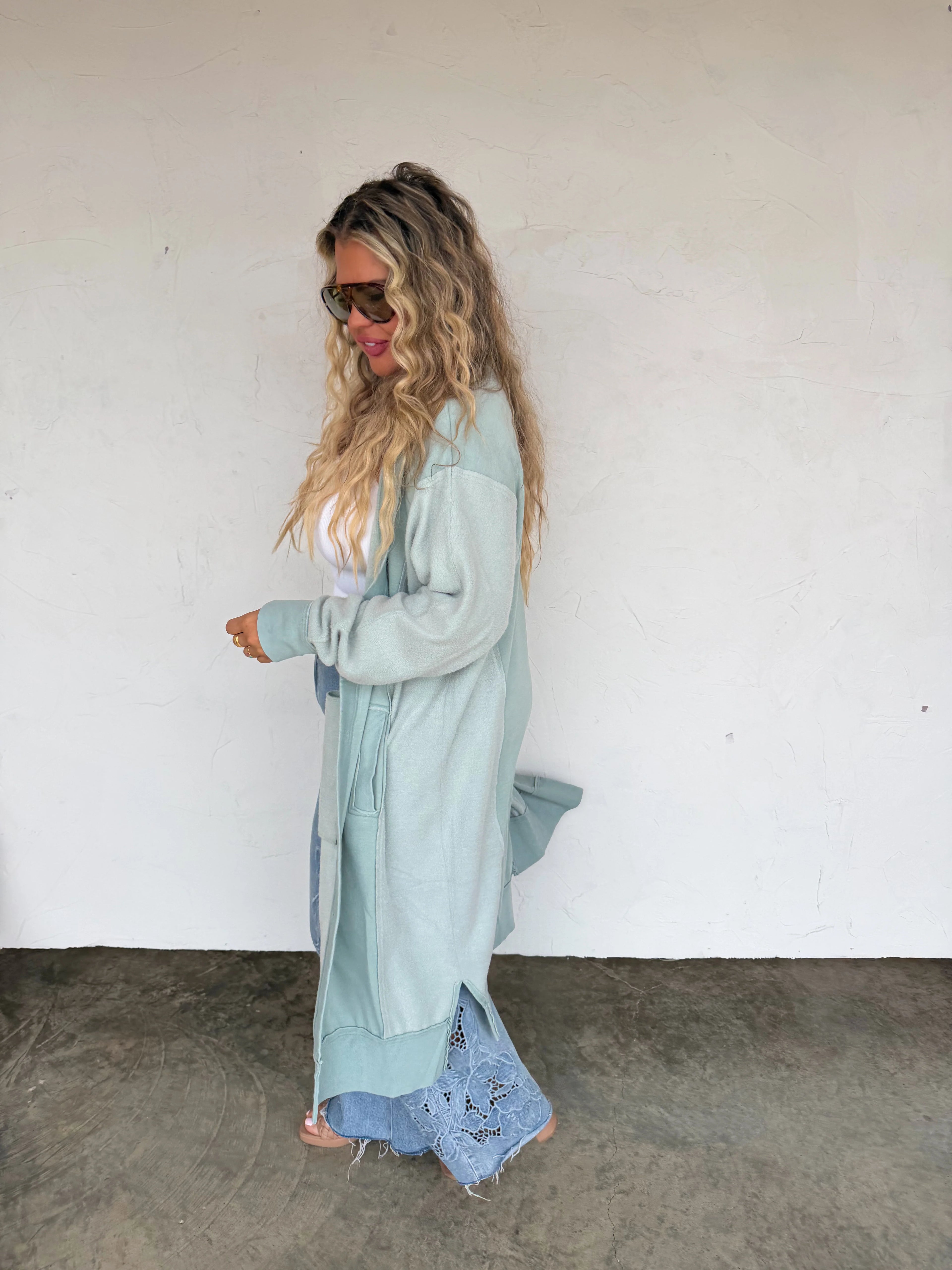 PREORDER: Desi Sweatshirt Cardigan by Blakeley (ETA Late February/ Early March) - BFF Here