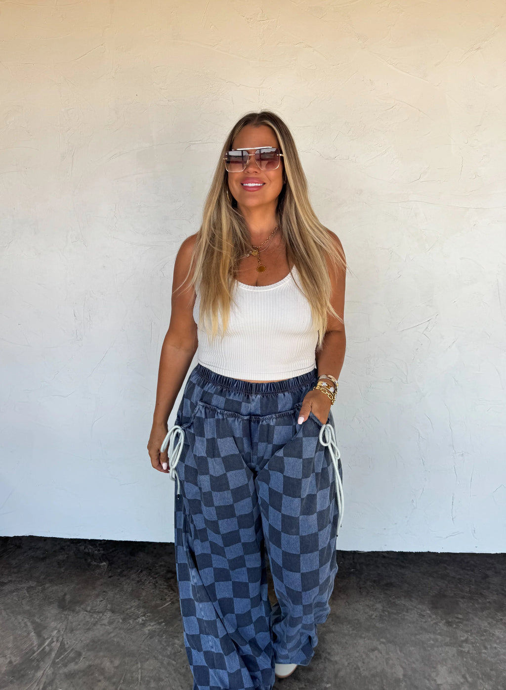 PREORDER: Go With The Flow Checkered Pants by Blakeley (ETA: Late December) - BFF Here