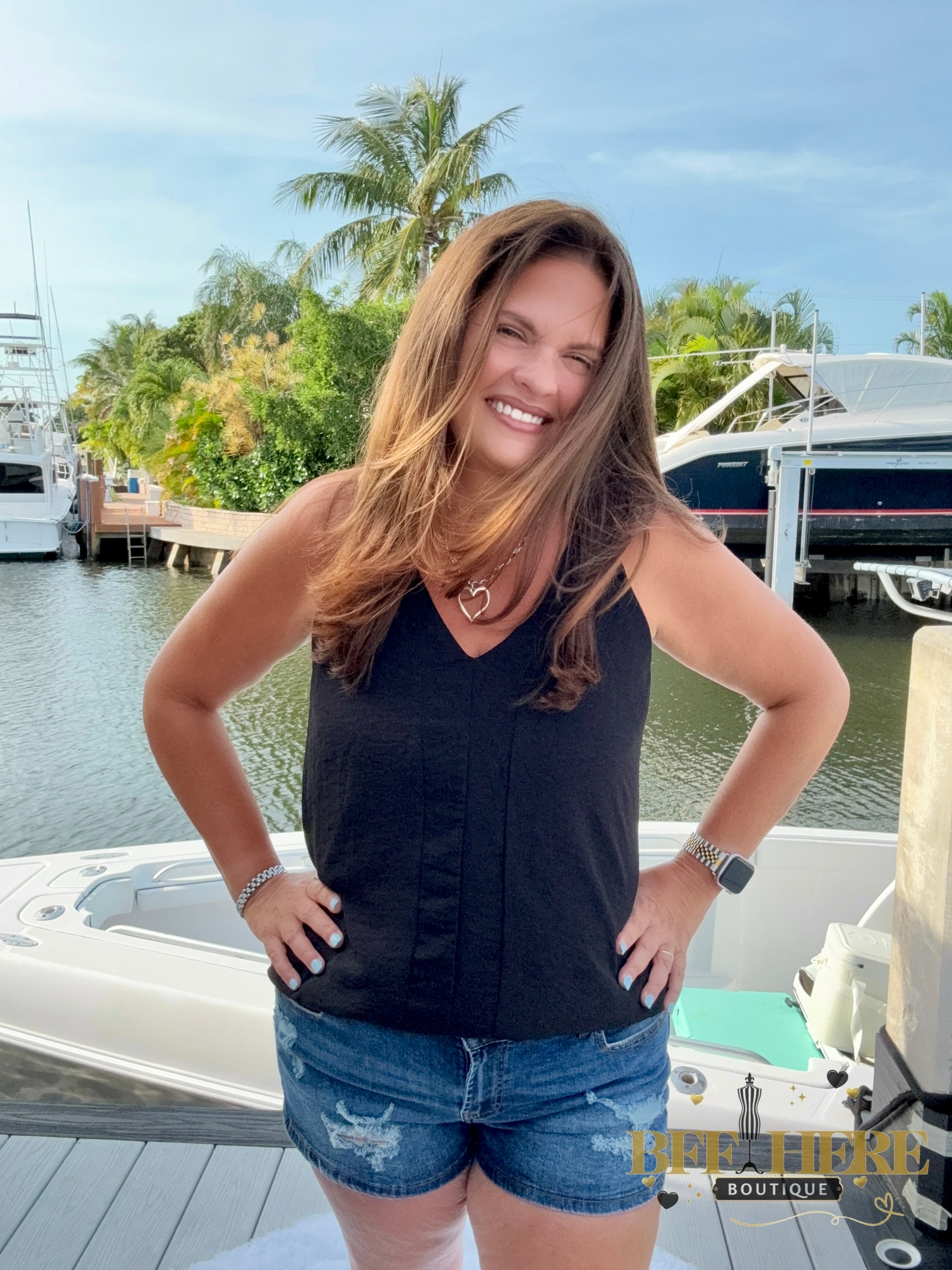 SK Denim Shorts by Sterling Kreek - BFF Here