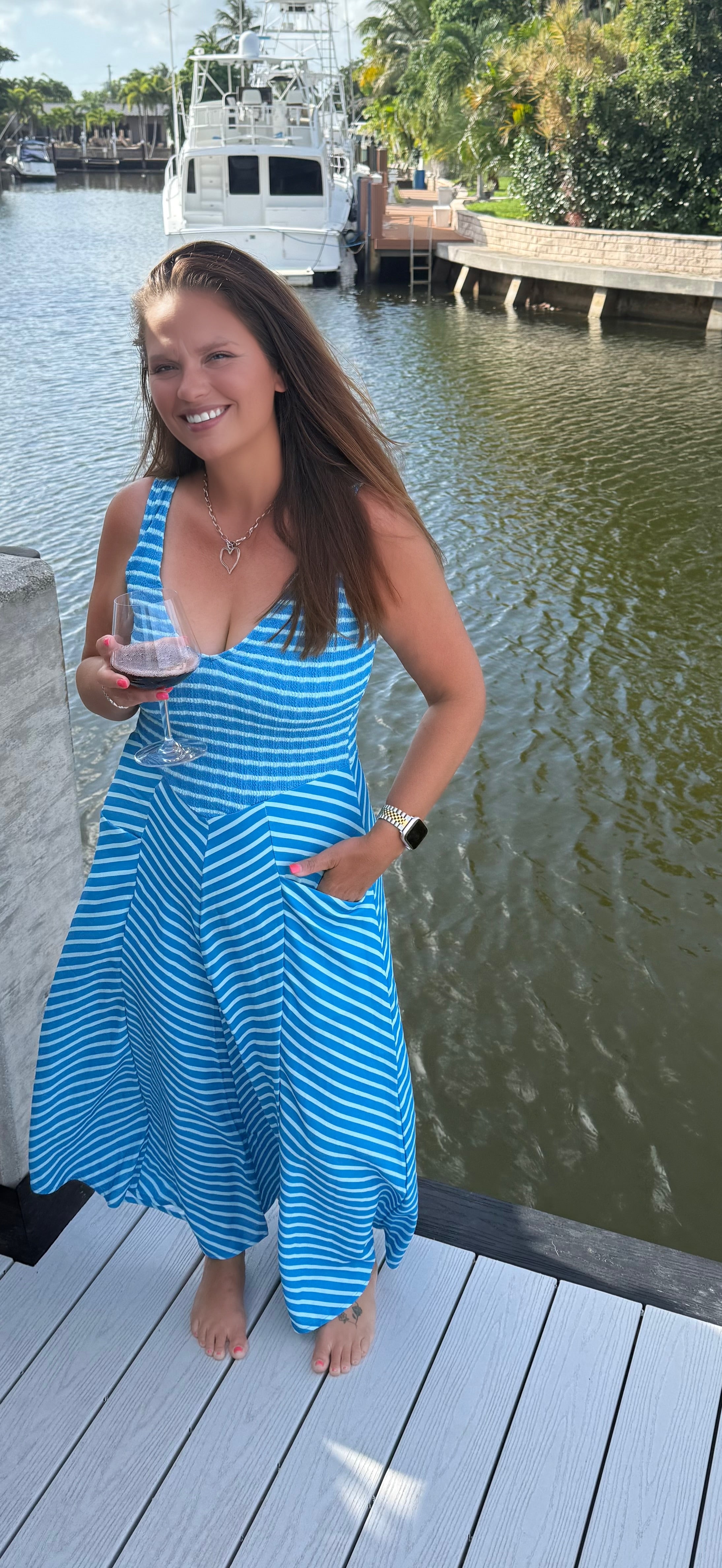 Luciana Stripe Dress by Blakeley - BFF Here