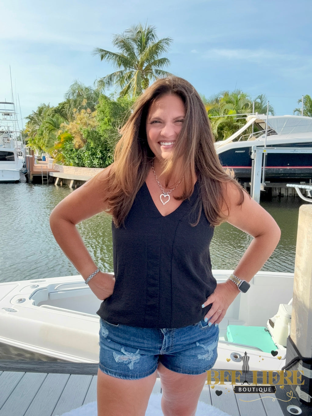 SK Denim Shorts by Sterling Kreek - BFF Here