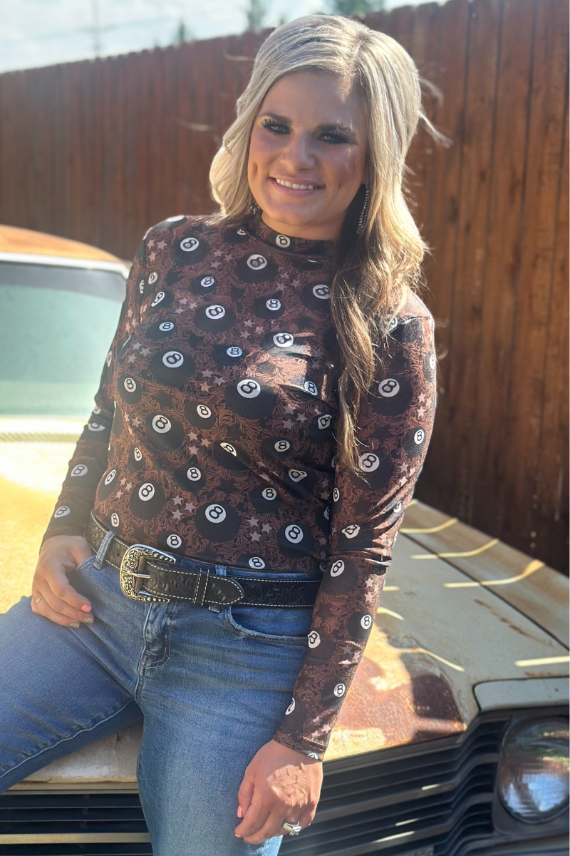 Lucky Shot Mesh Top by Sterling Kreek - BFF Here