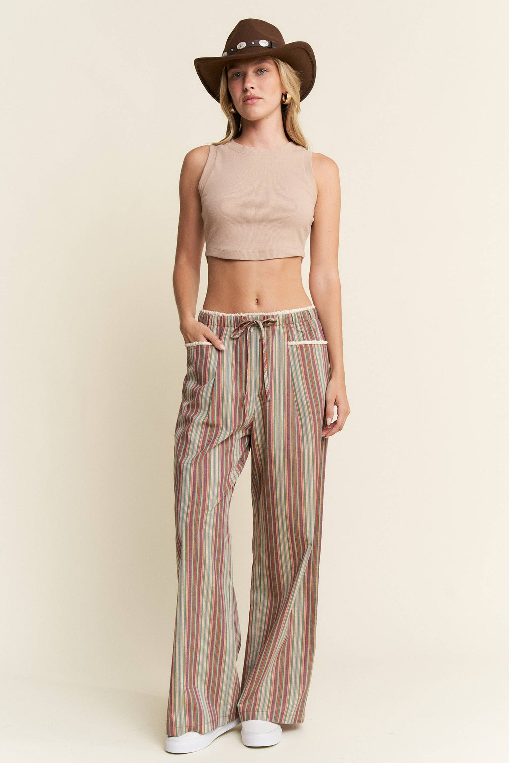 PREORDER: Eclectic Stripe Linen Pants by Jade by Jane (ETA: Beginning of October) - BFF Here