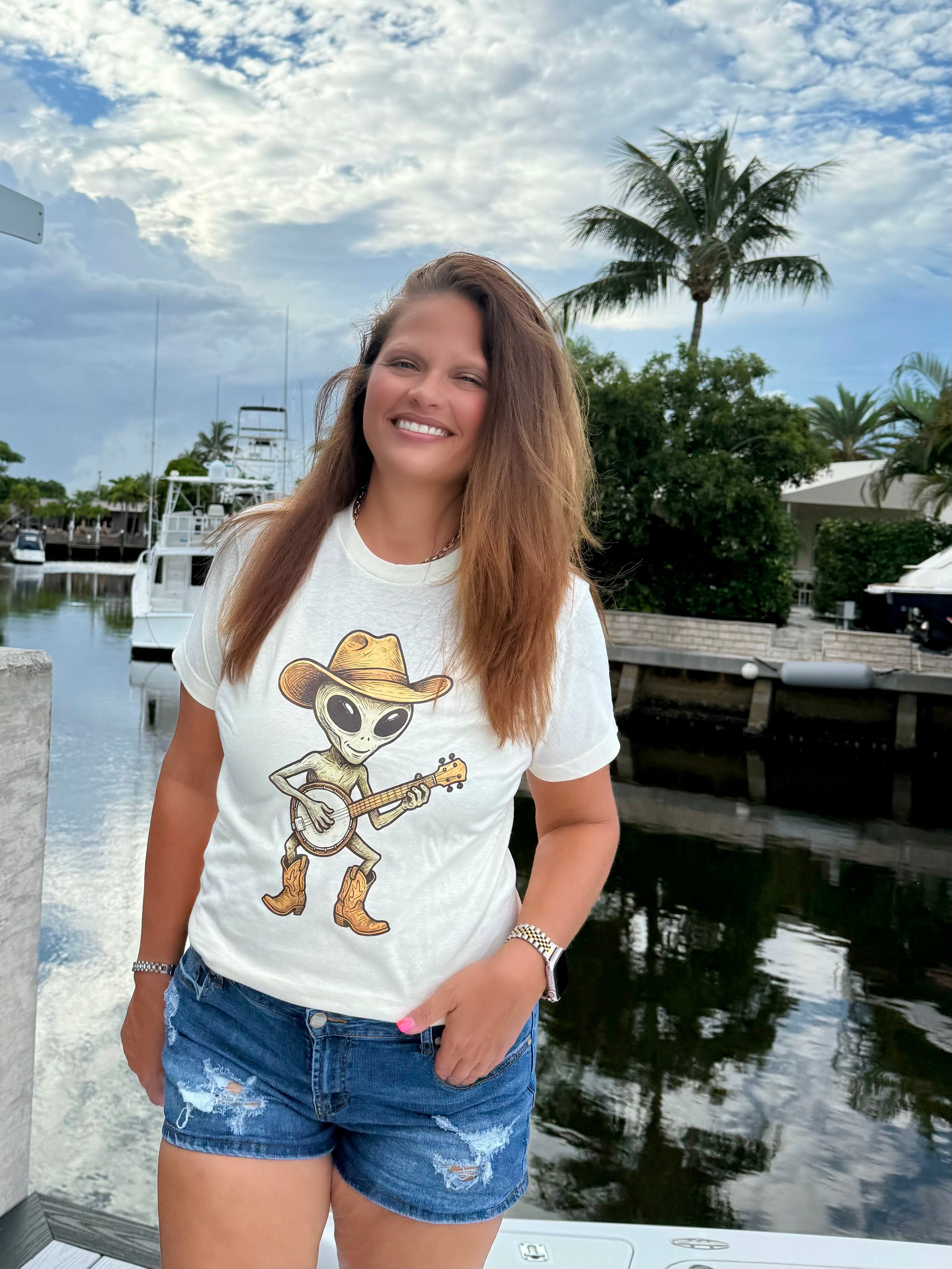 Honky Tonk Alien Tee - BFF Here