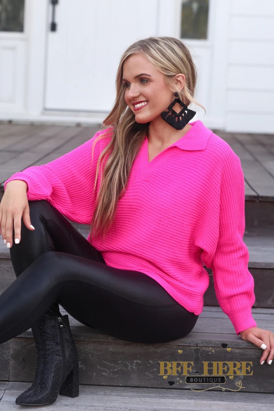 Zander Collared Sweater by Jess Lea - BFF Here