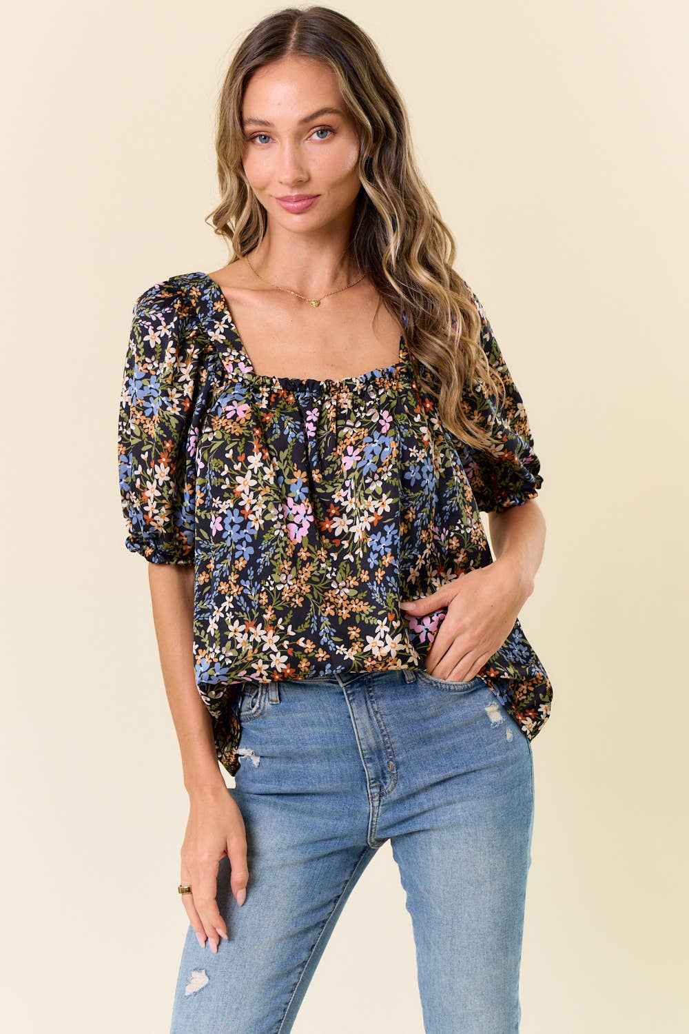 See You Soon Floral Top - BFF Here