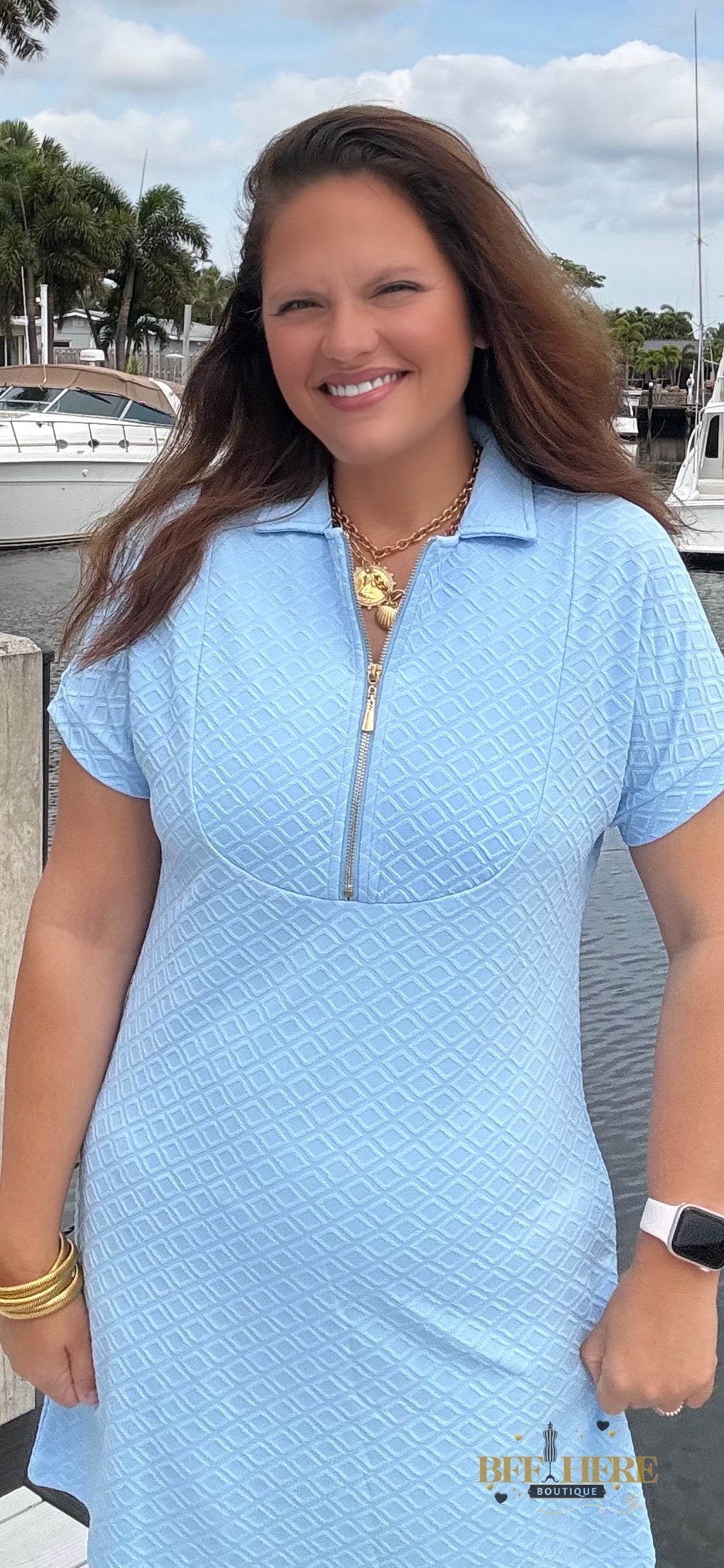 Ezra Textured Zipper Dress by Jess Lea / Choice of Color - BFF Here