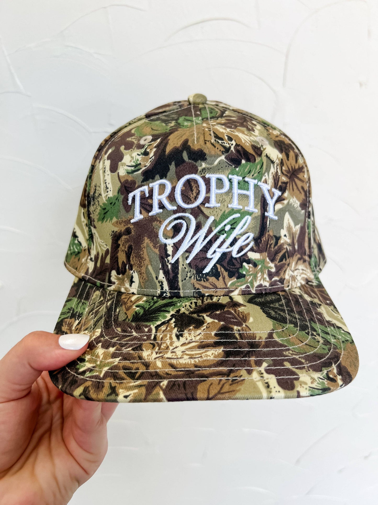 Trophy Wife Camo Cap - BFF Here