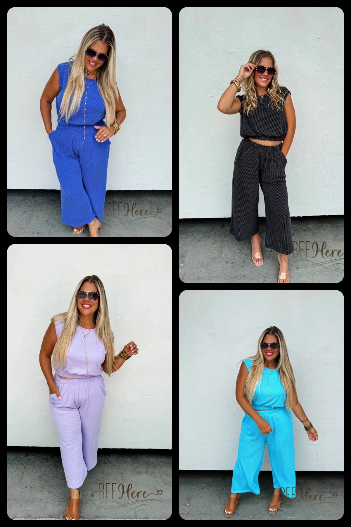 PREORDER: Maddie Crop Pant Set by Blakeley / Choice of Color (Ships Beginning of August) - BFF Here