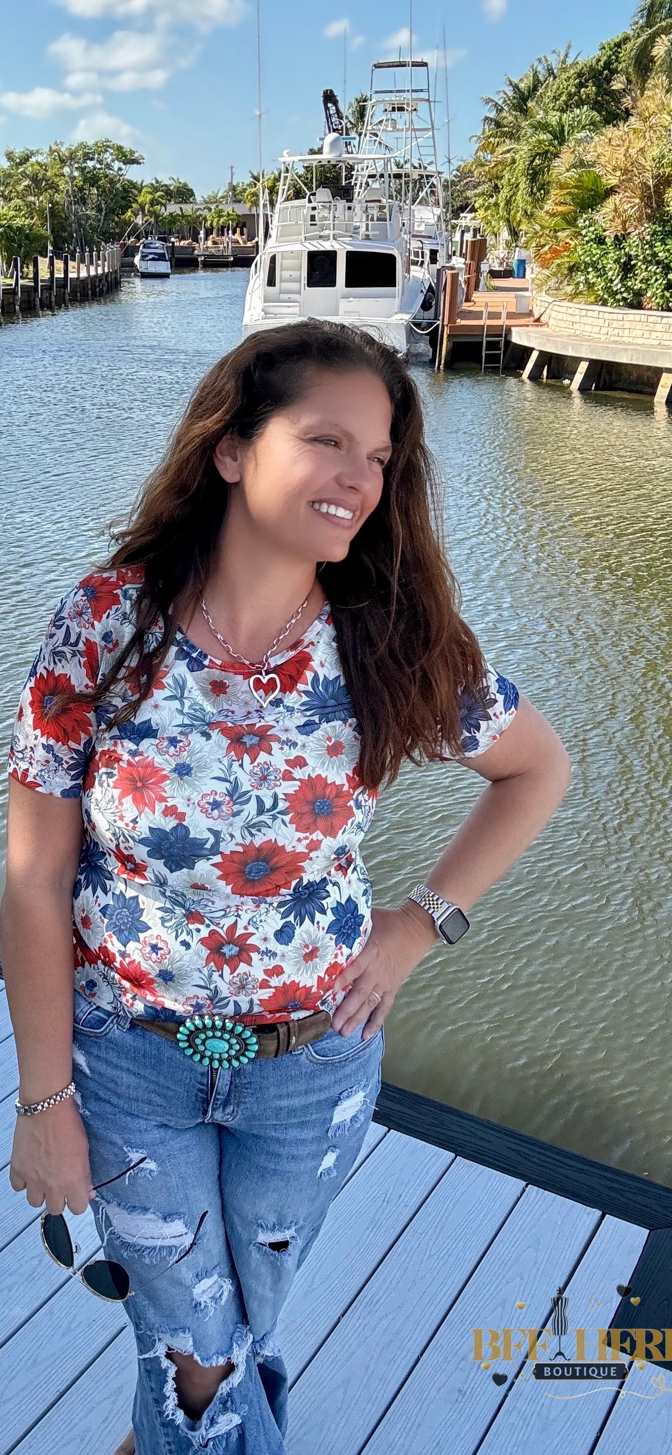 Let Your Dreams Blossom Mesh Top by Sterling Kreek - BFF Here