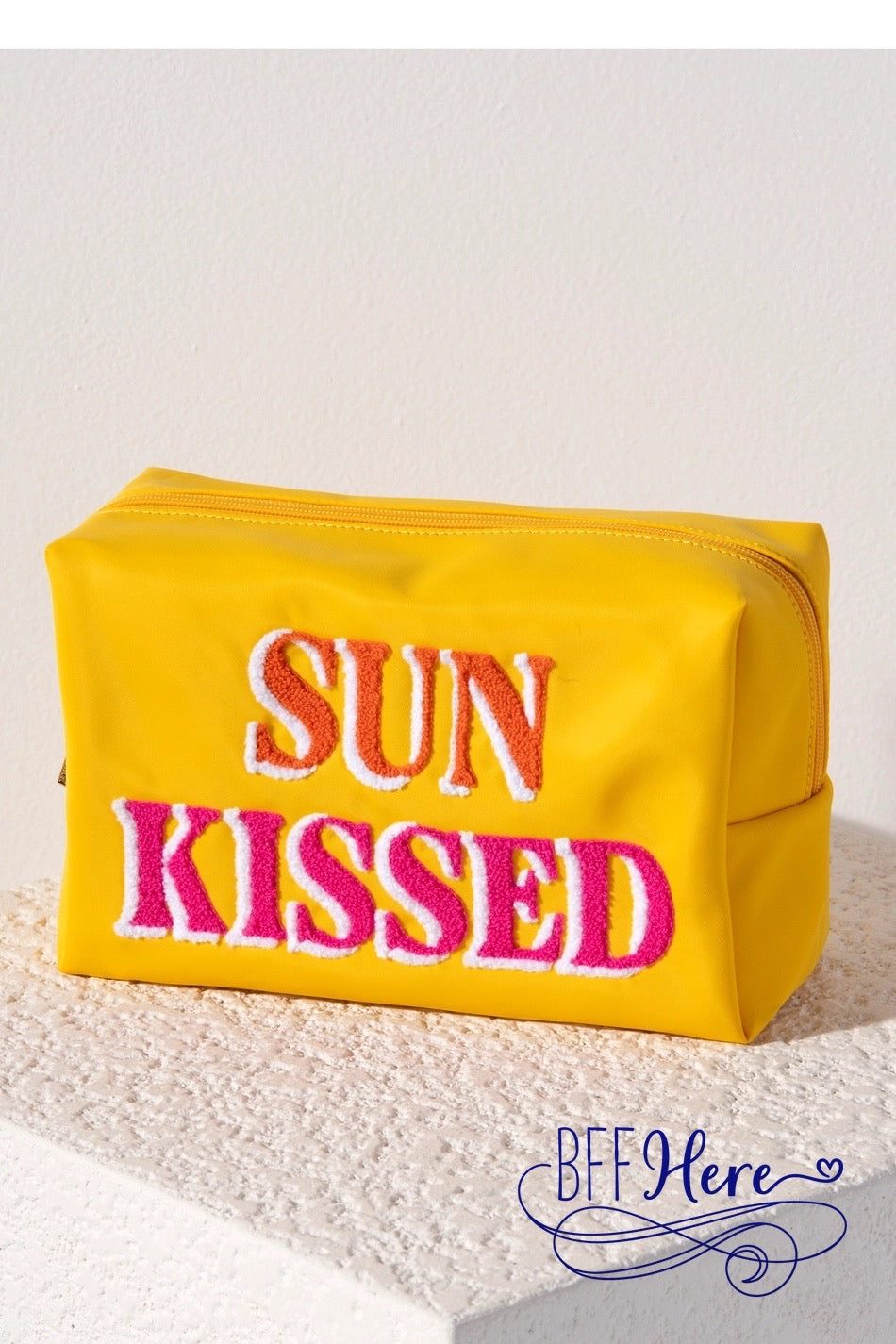 Golden Glow: The Sunkissed Zip Pouch - BFF Here
