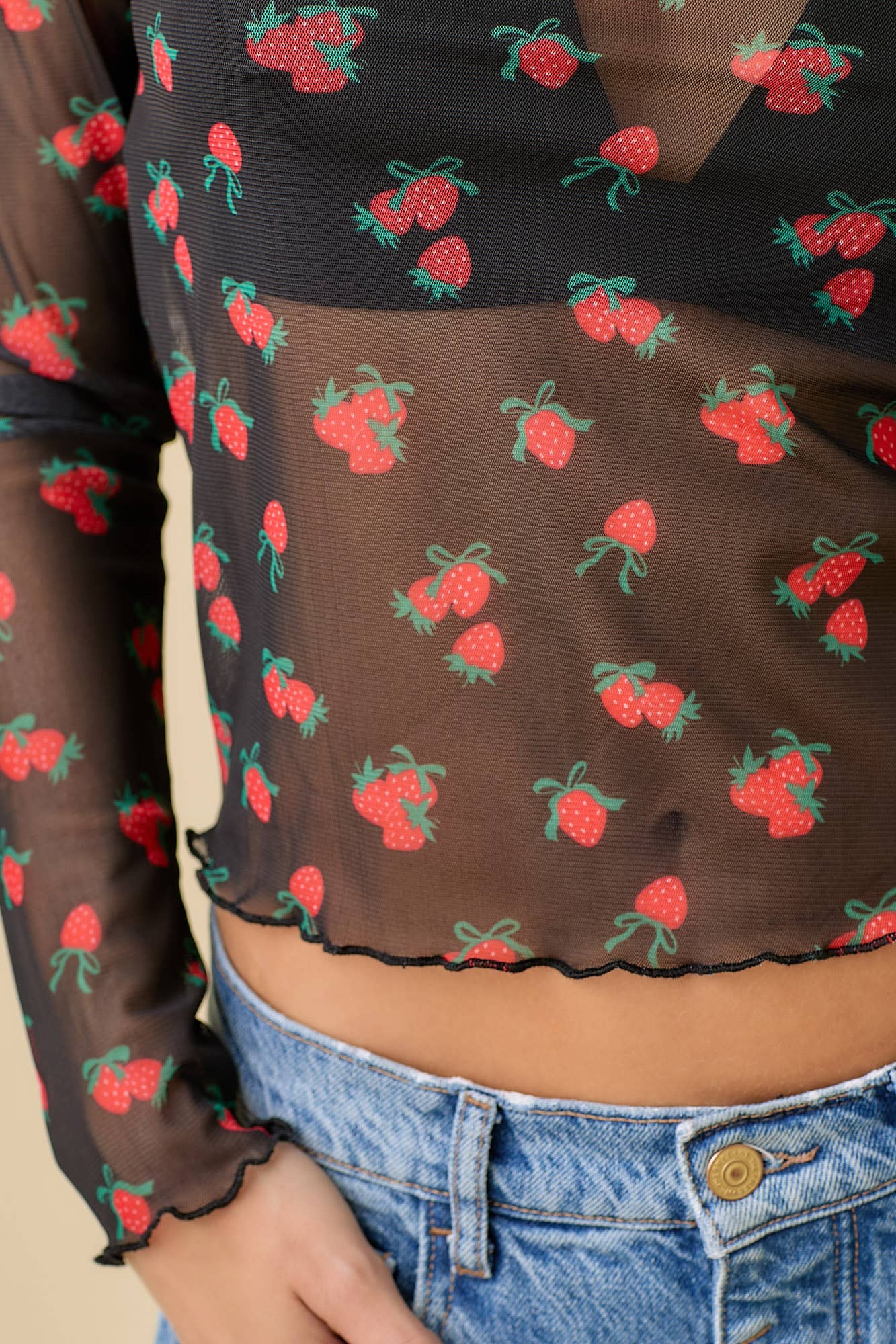 Berry Sweet Mesh Top by Main Strip - BFF Here