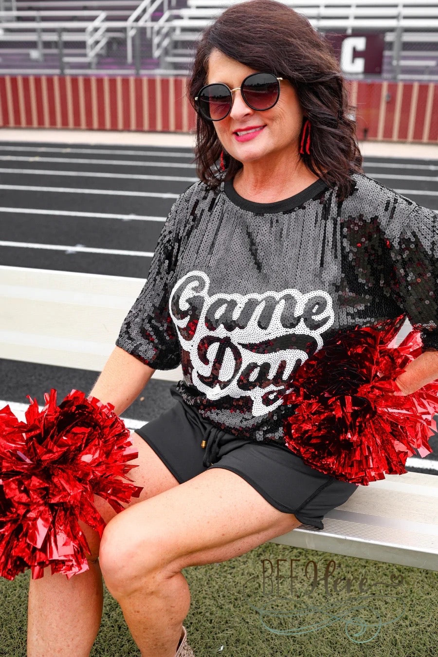 Sequin Game Day Top by Jess Lea / Choice of Color - BFF Here